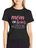 Mom of Twins Graphic Tee - Heartfelt Mothers Shirt