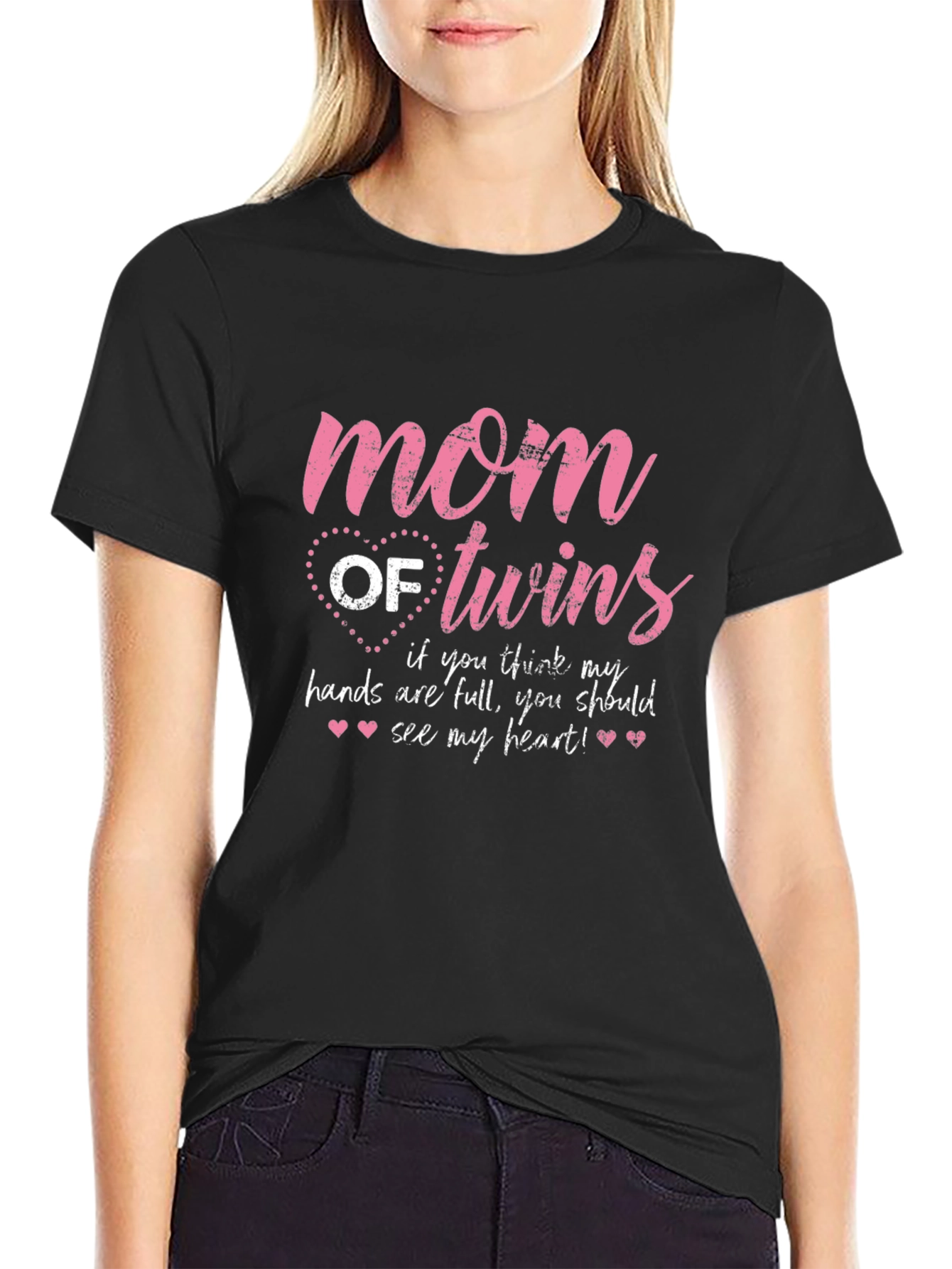 Mom of Twins Graphic Tee - Heartfelt Mothers Shirt