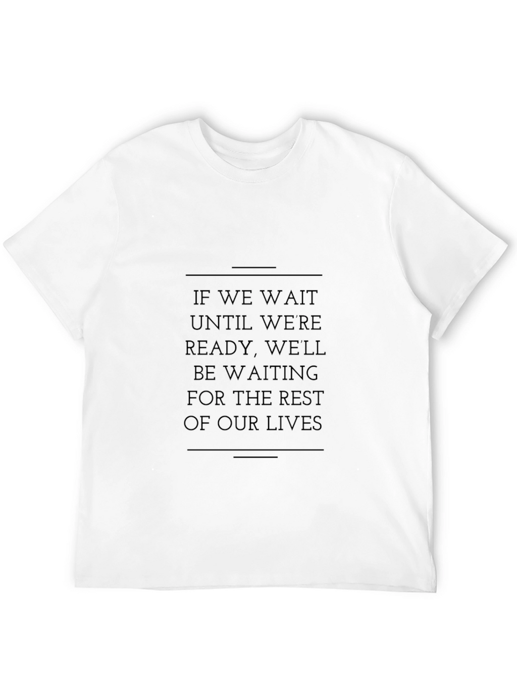 Inspirational Quote Graphic Tee - Black Cotton T-Shirt