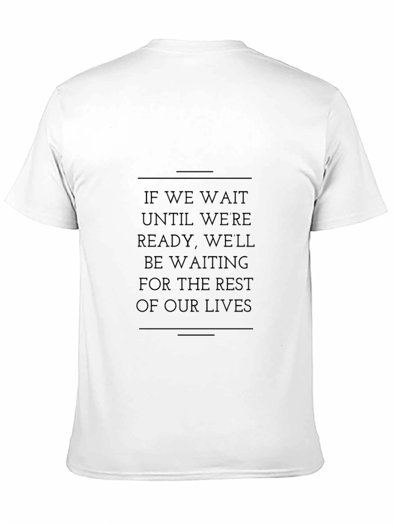 Inspirational Quote Graphic Tee - Black Cotton T-Shirt