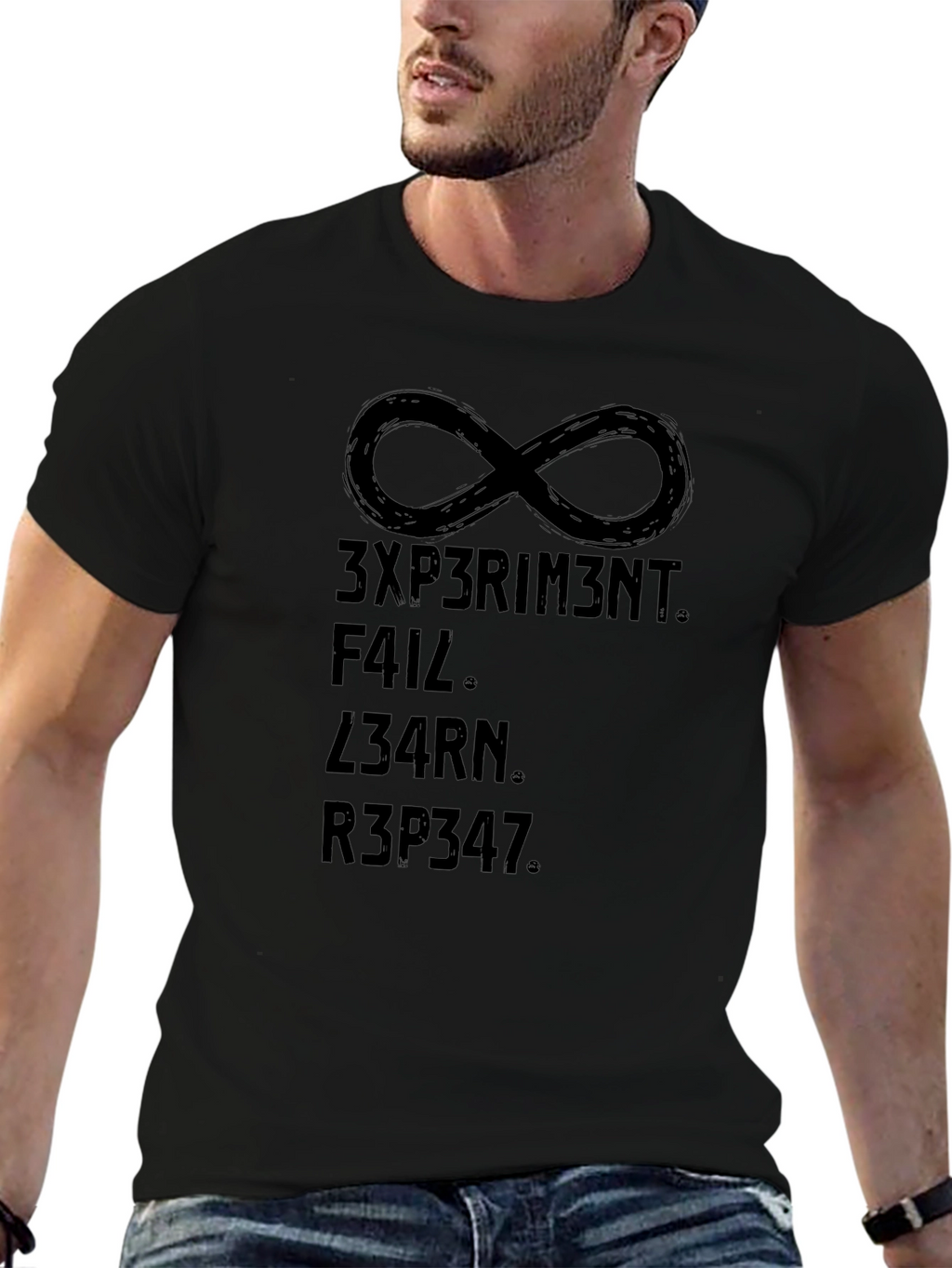 Experiment Fail Learn Repeat Infinity Symbol T-Shirt