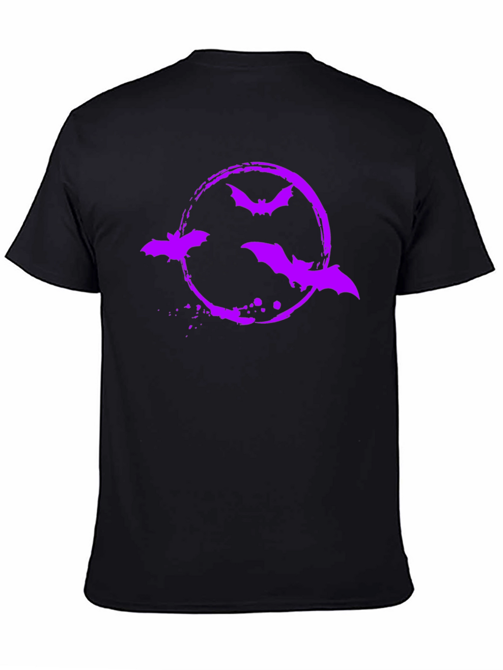Bat Circle Graphic Tee - Halloween Shirt