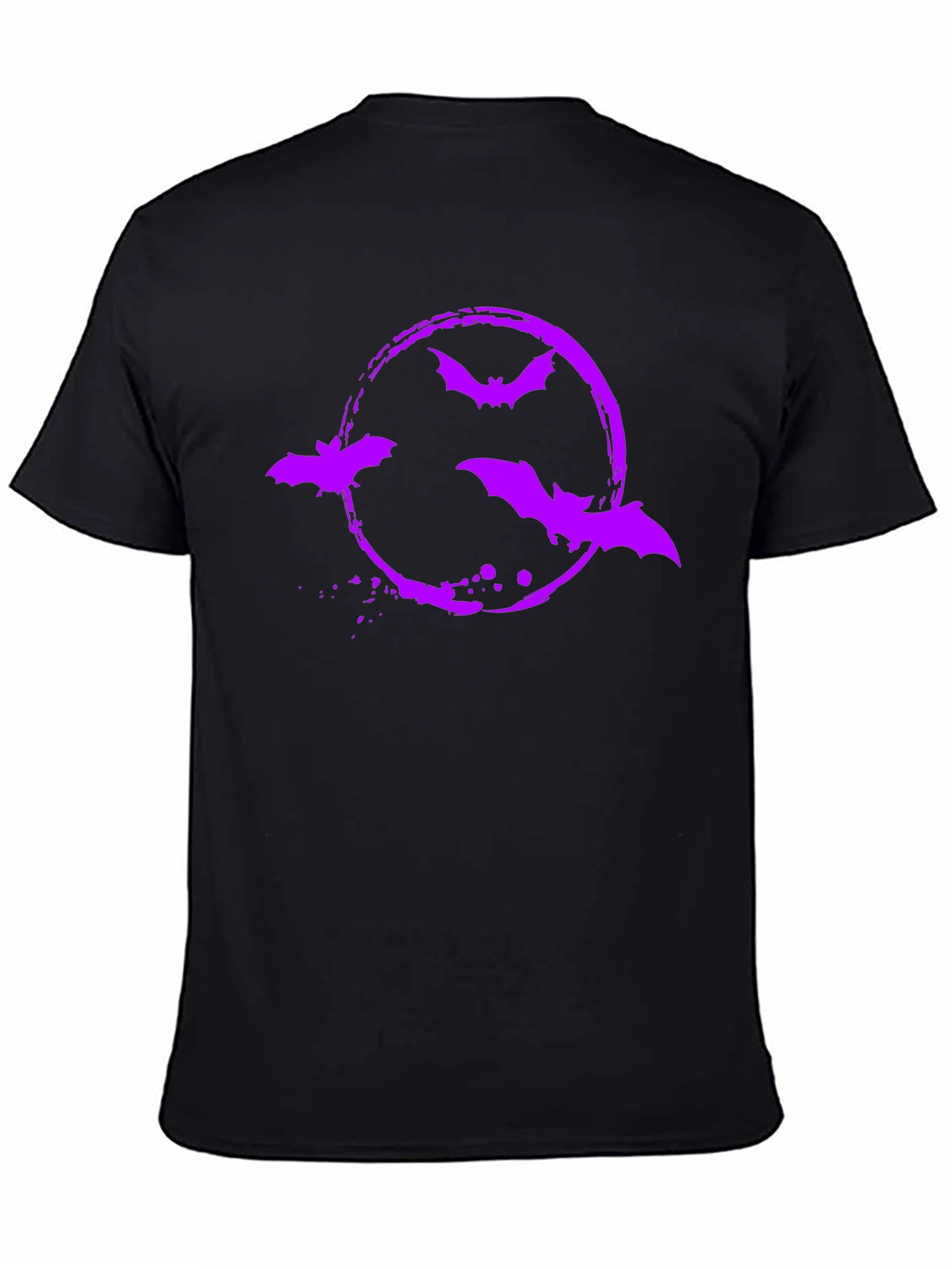 Bat Circle Graphic Tee - Halloween Shirt