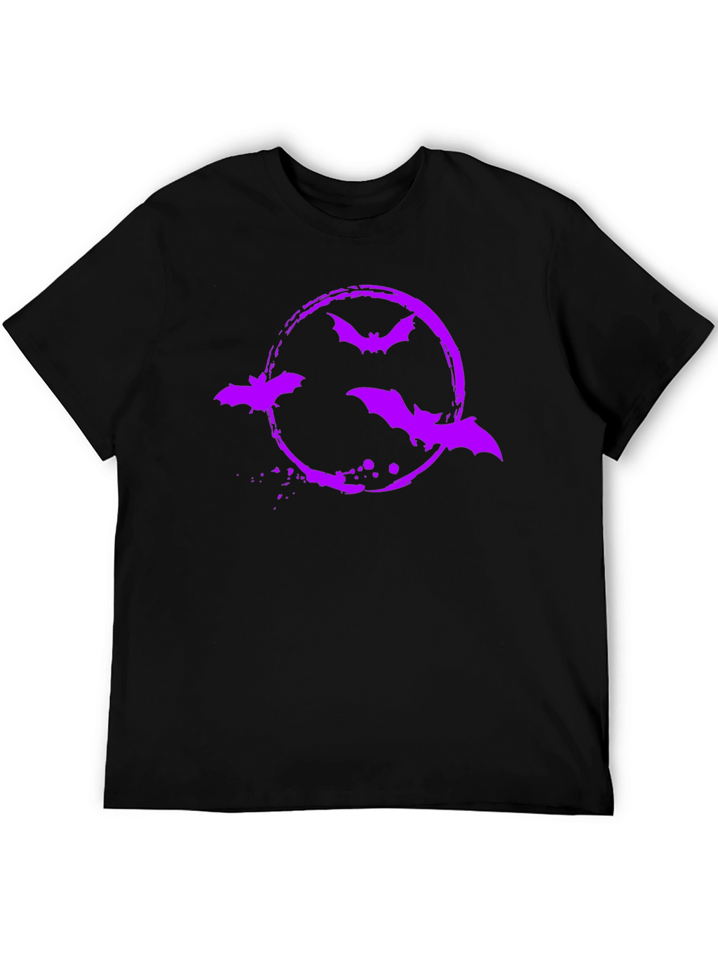Bat Circle Graphic Tee - Halloween Shirt