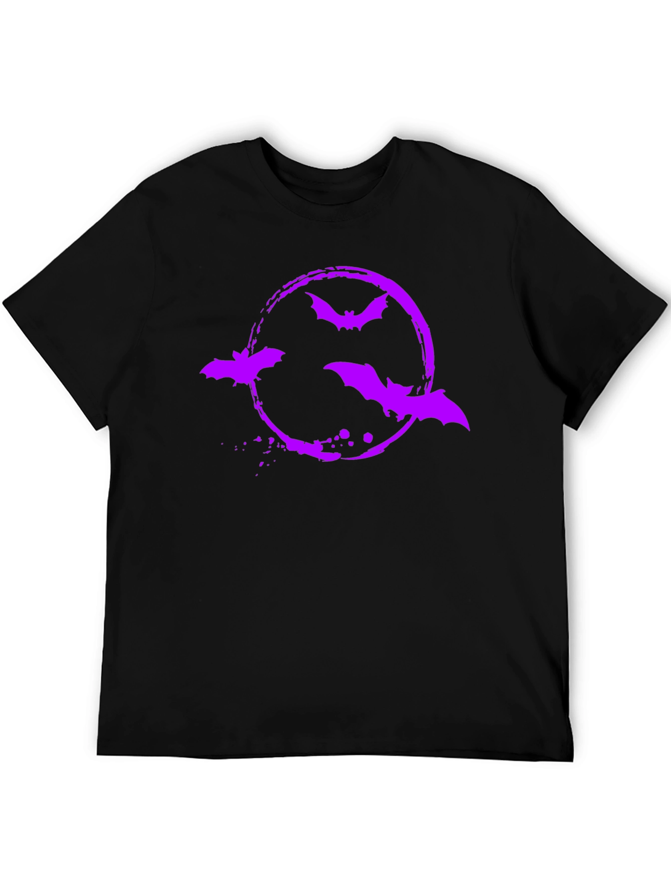 Bat Circle Graphic Tee - Halloween Shirt