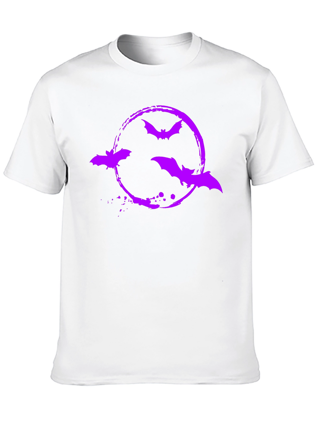 Bat Circle Graphic Tee - Halloween Shirt