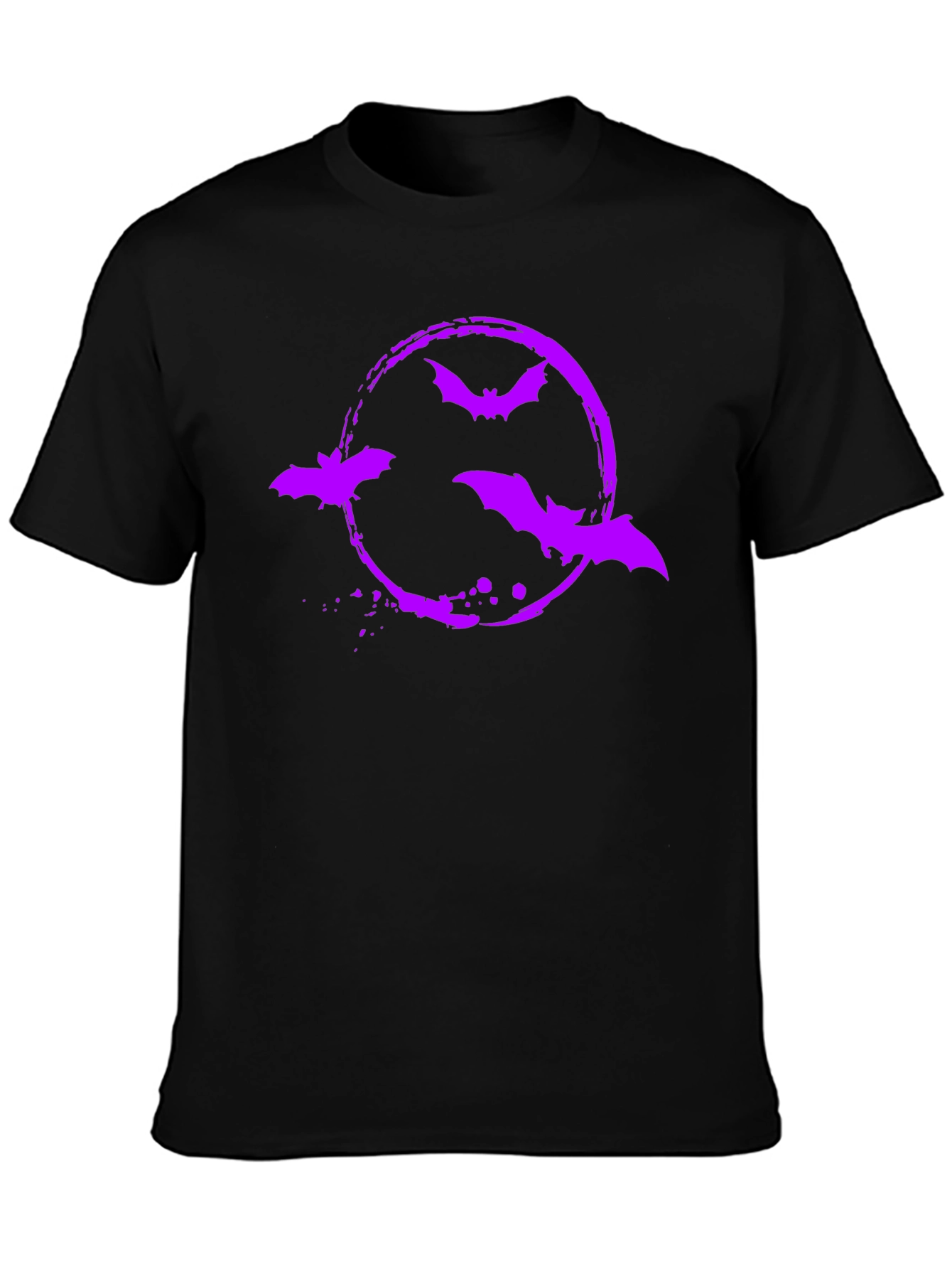 Bat Circle Graphic Tee - Halloween Shirt