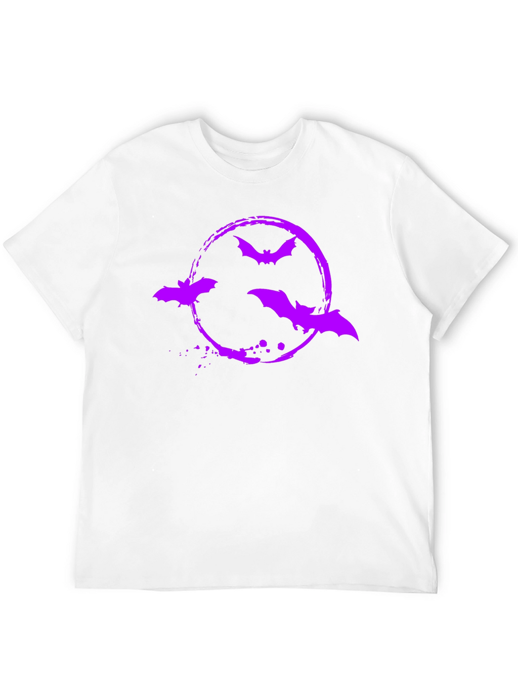 Bat Circle Graphic Tee - Halloween Shirt