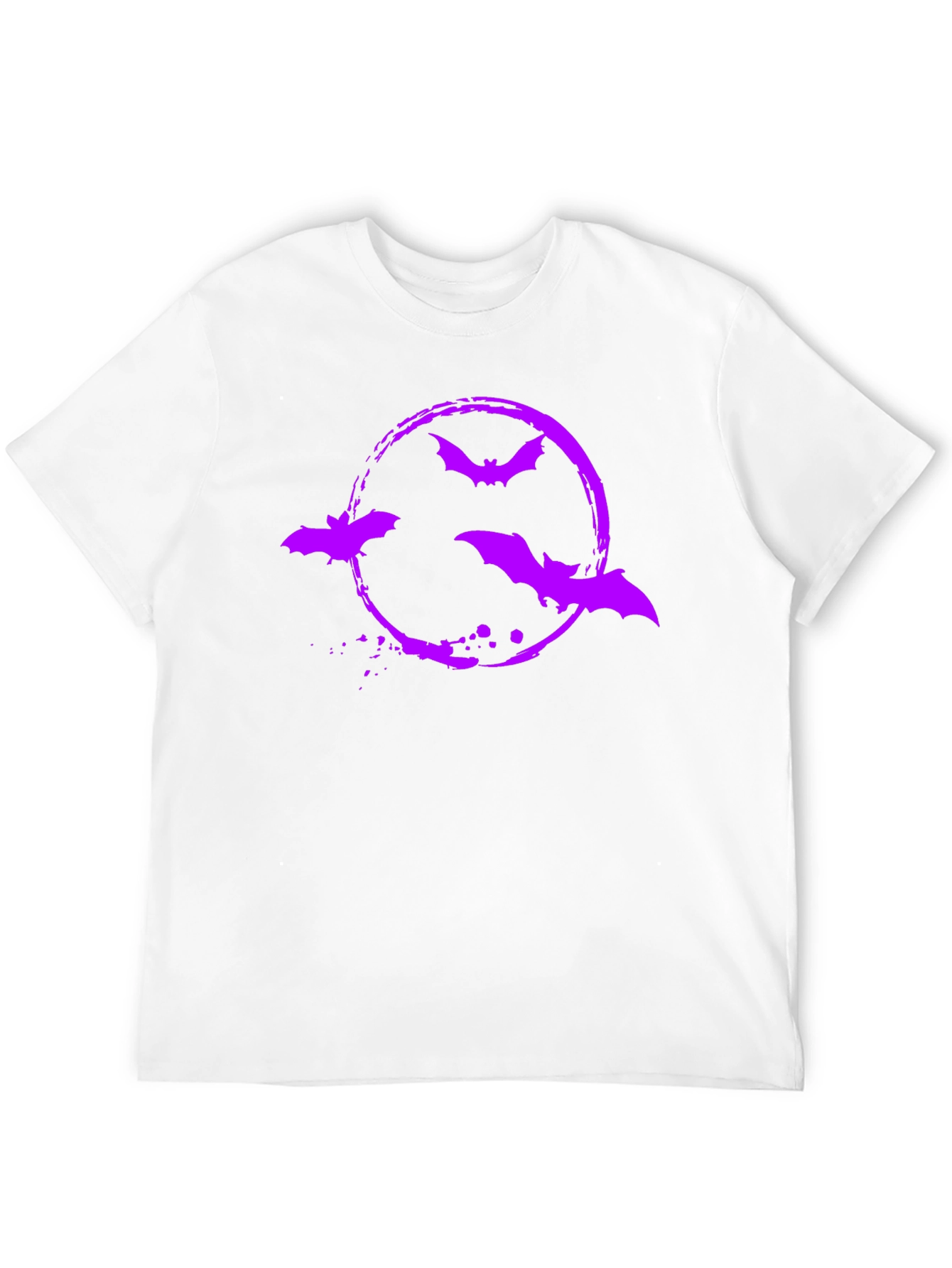 Bat Circle Graphic Tee - Halloween Shirt