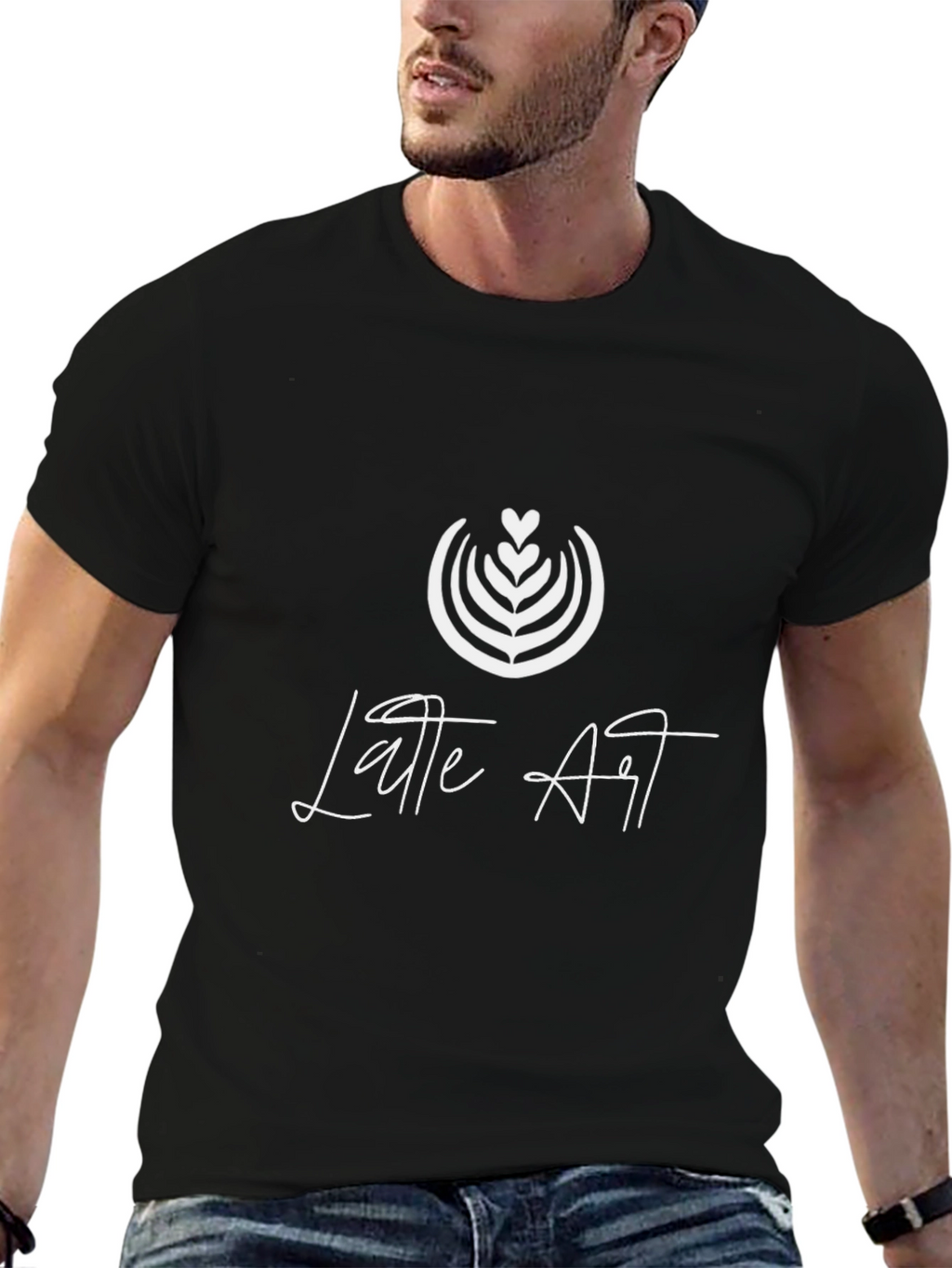 Latte Art Graphic T-Shirt