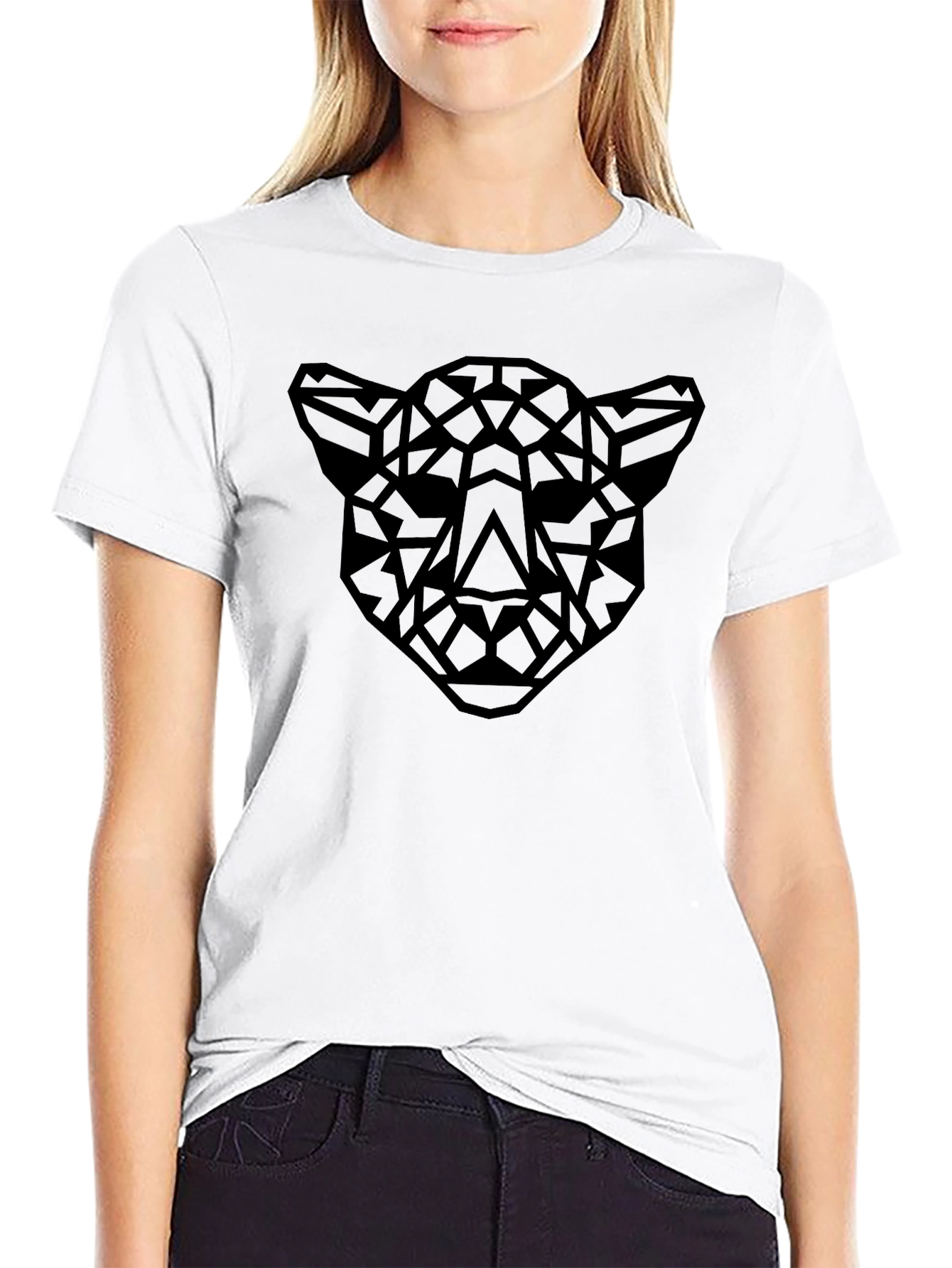 Geometric Panther T-Shirt - Modern Style