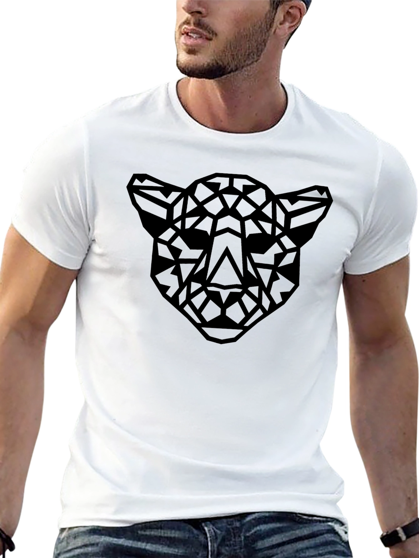 Geometric Panther T-Shirt - Modern Style