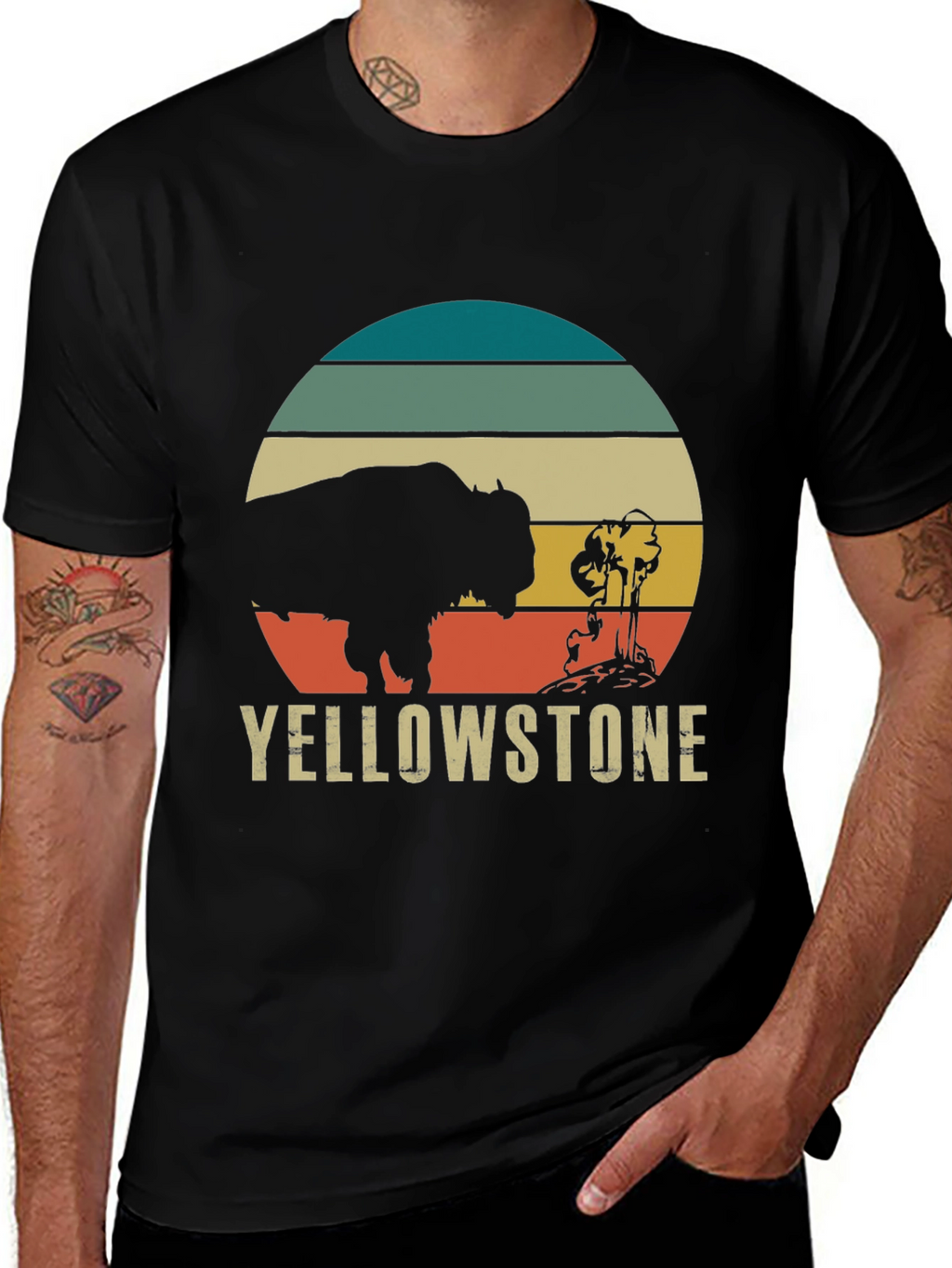Yellowstone Buffalo Retro Graphic Tee