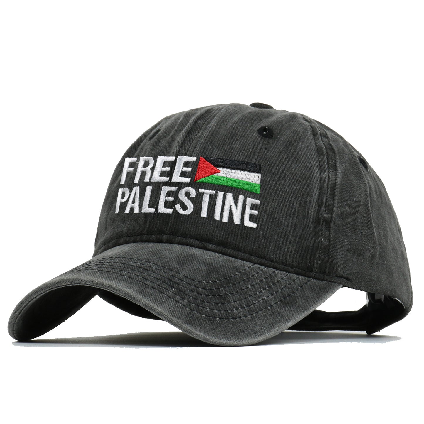 Baseball cap embroidered Palestinian retro dad hat