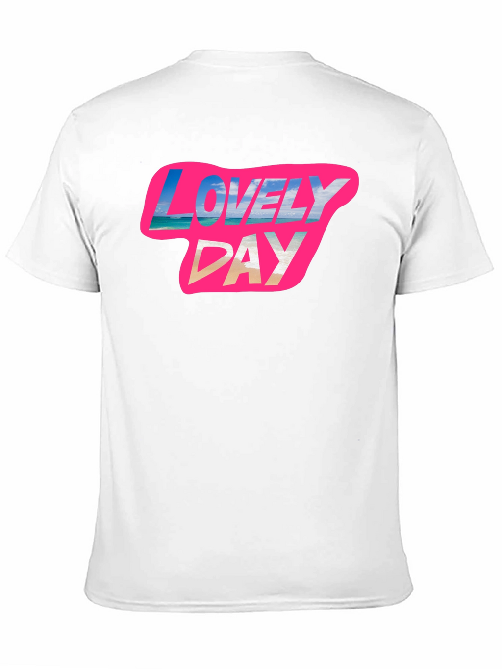 Lovely Day Graphic Tee - Soft Black Cotton T-Shirt
