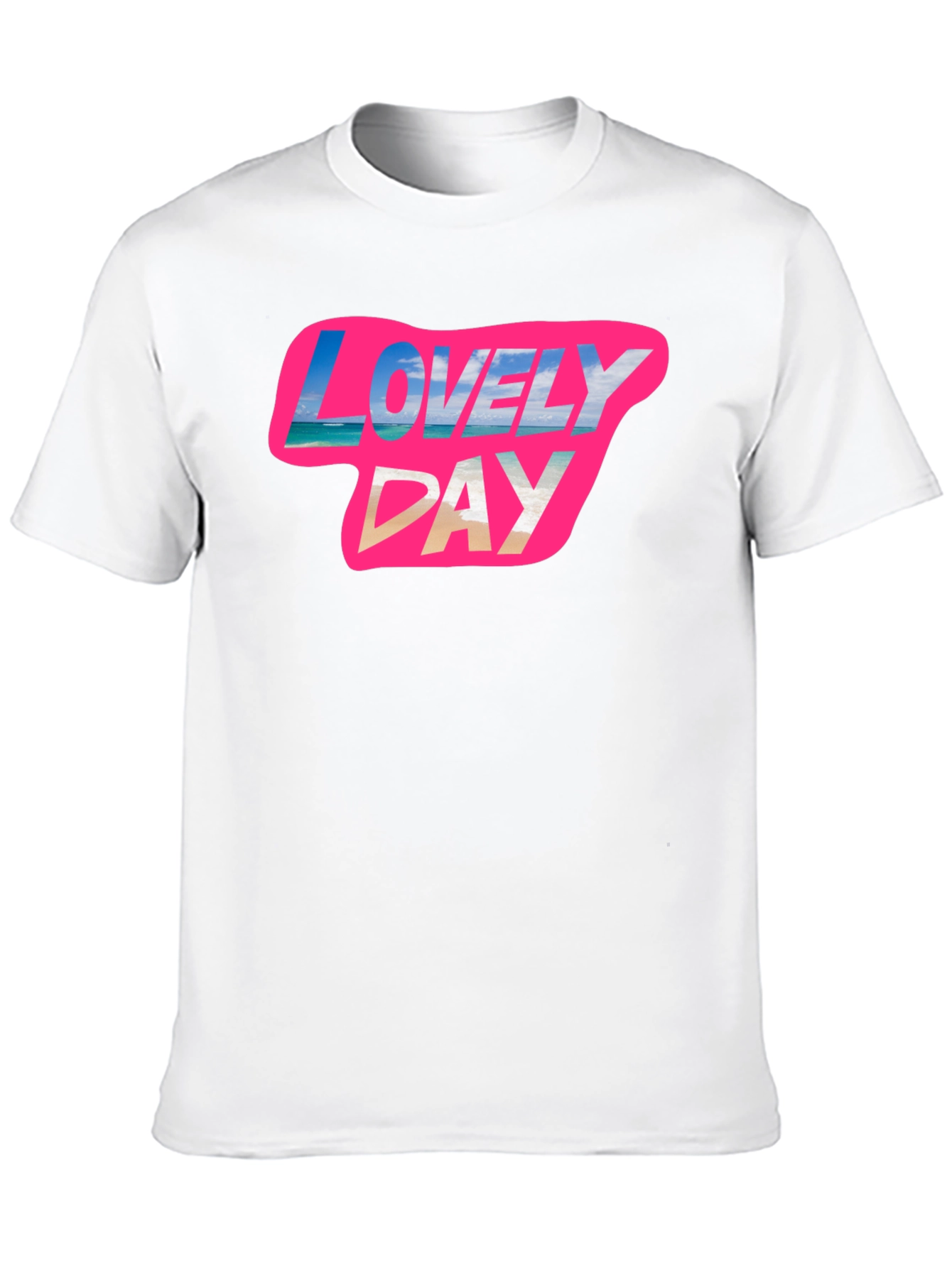 Lovely Day Graphic Tee - Soft Black Cotton T-Shirt