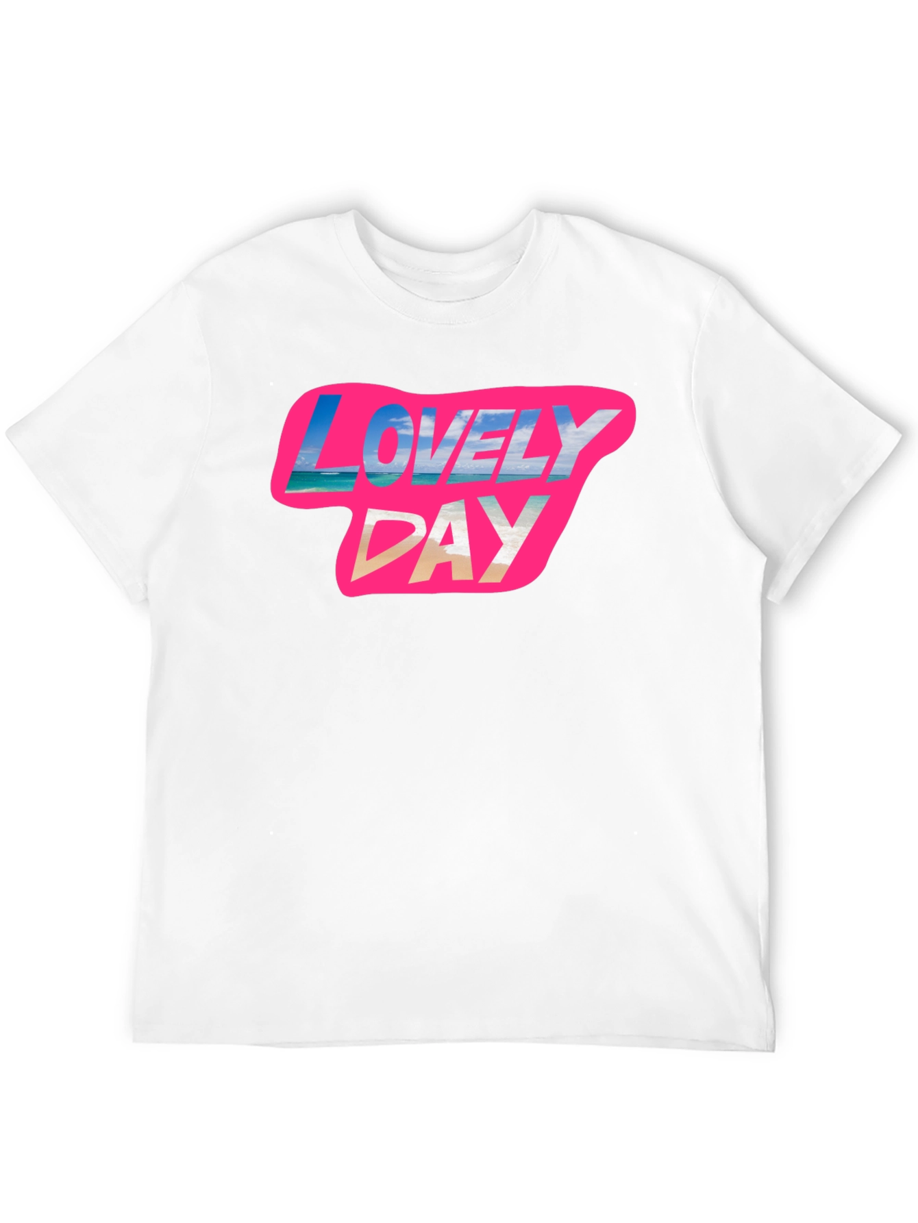 Lovely Day Graphic Tee - Soft Black Cotton T-Shirt