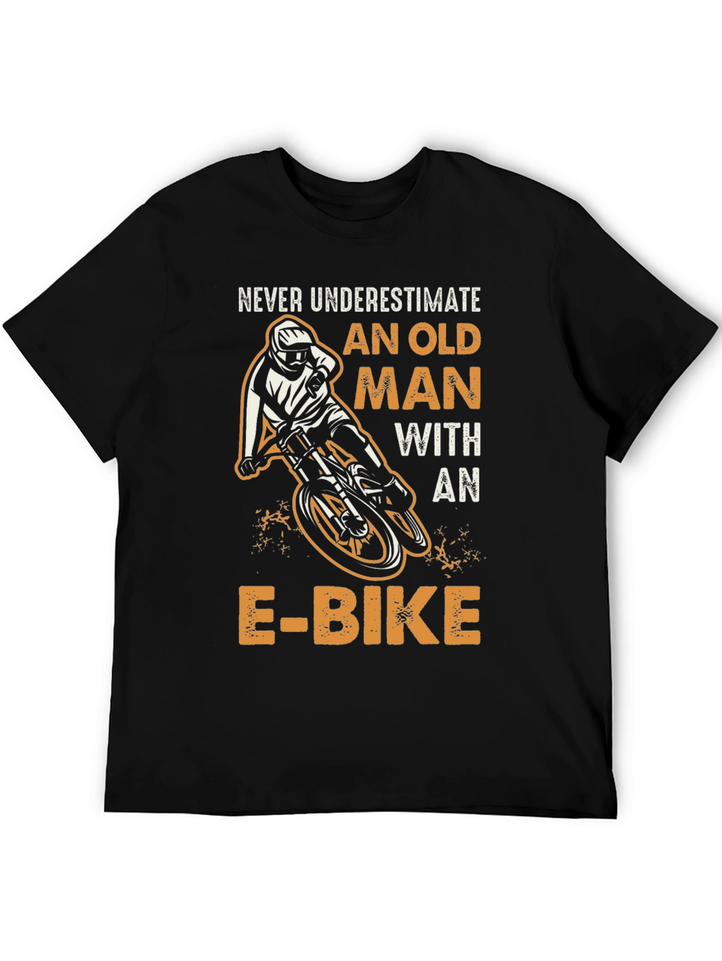 Never Underestimate Old Man E-Bike Graphic Tee