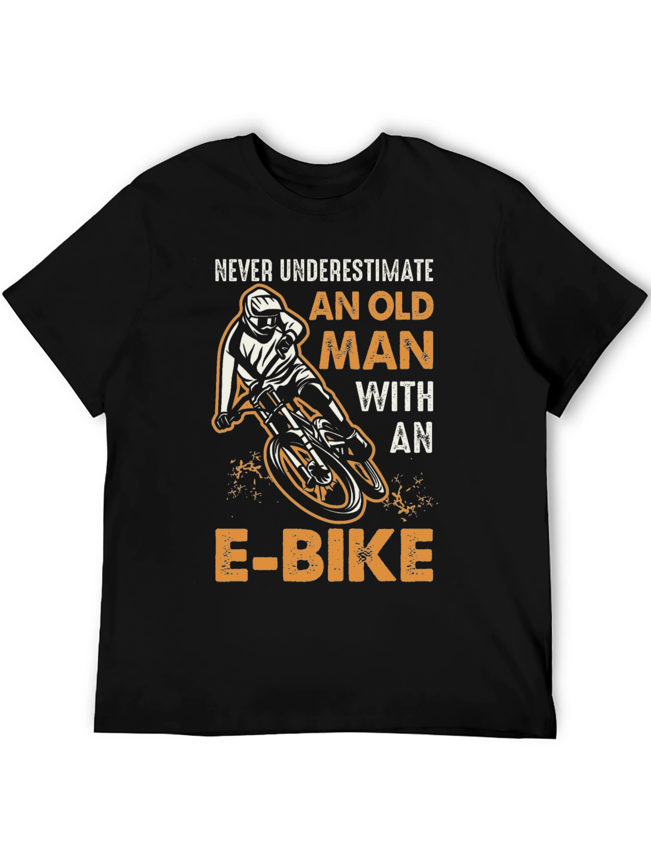 Never Underestimate Old Man E-Bike Graphic Tee