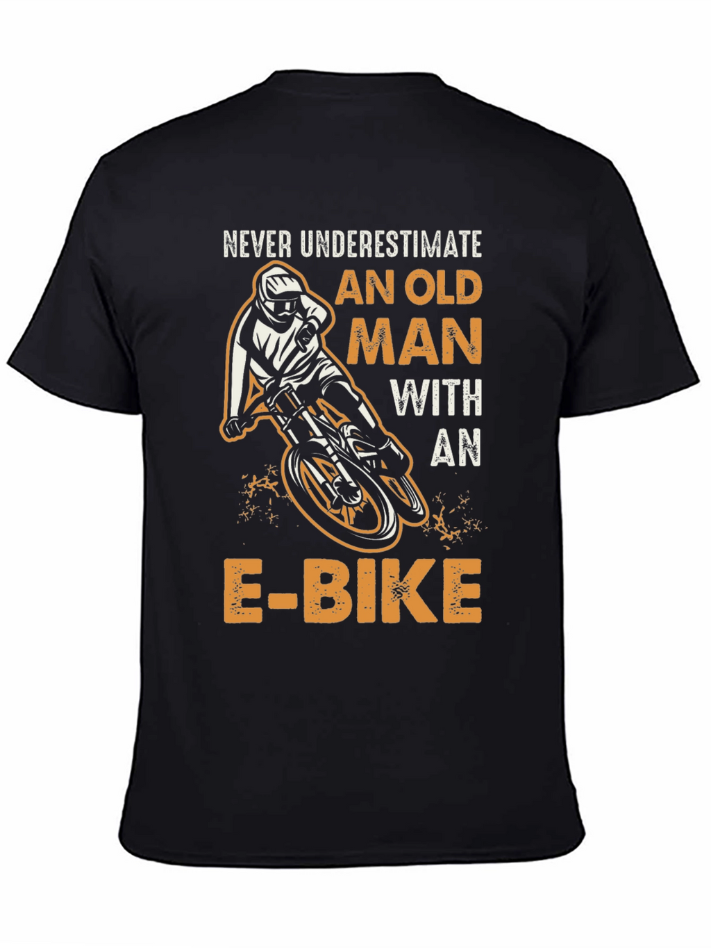Never Underestimate Old Man E-Bike Graphic Tee