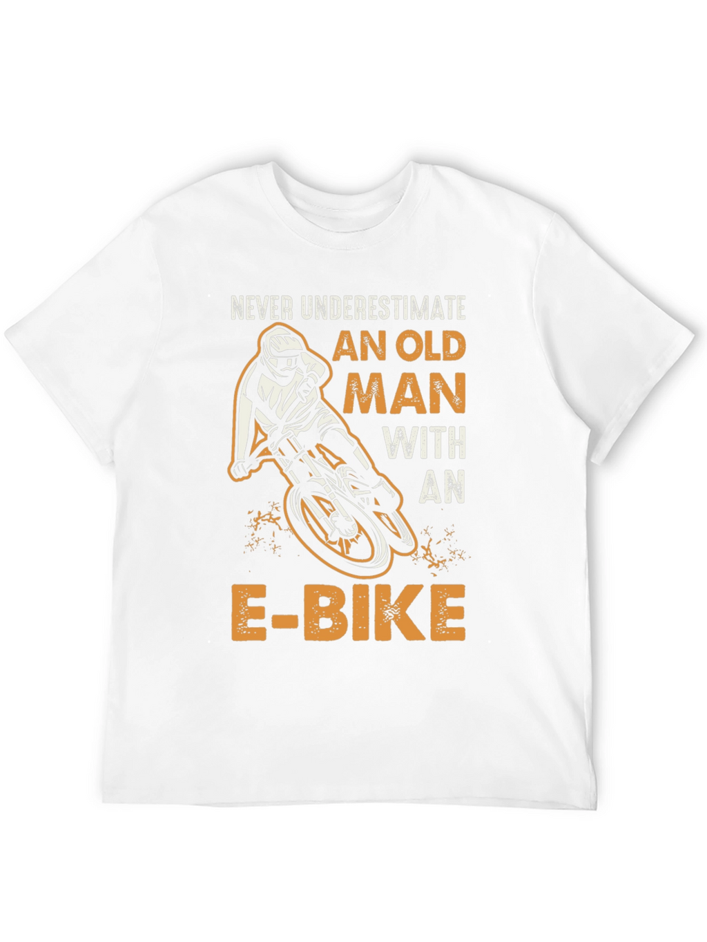 Never Underestimate Old Man E-Bike Graphic Tee