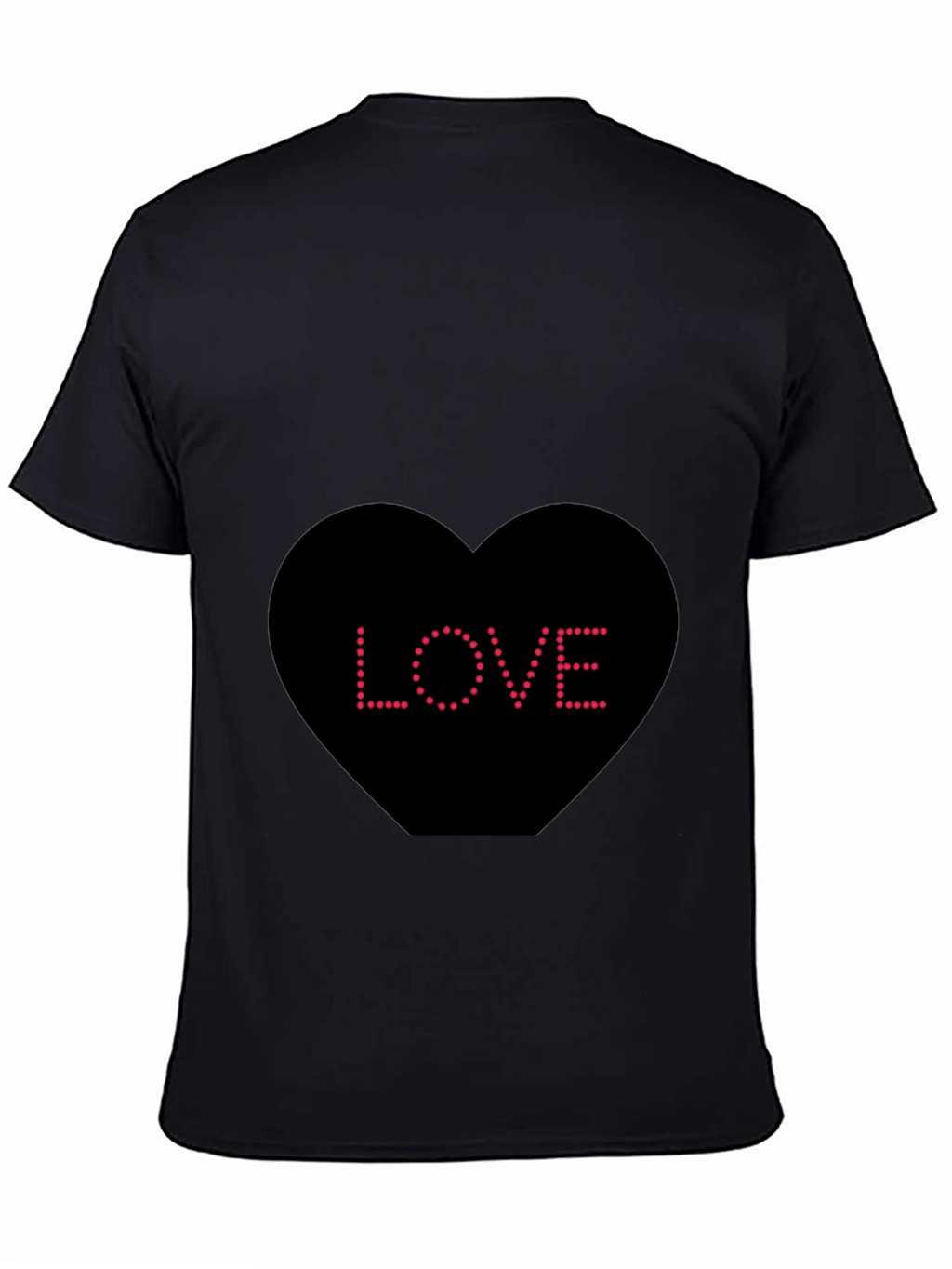Love Heart Dot T-Shirt - Black