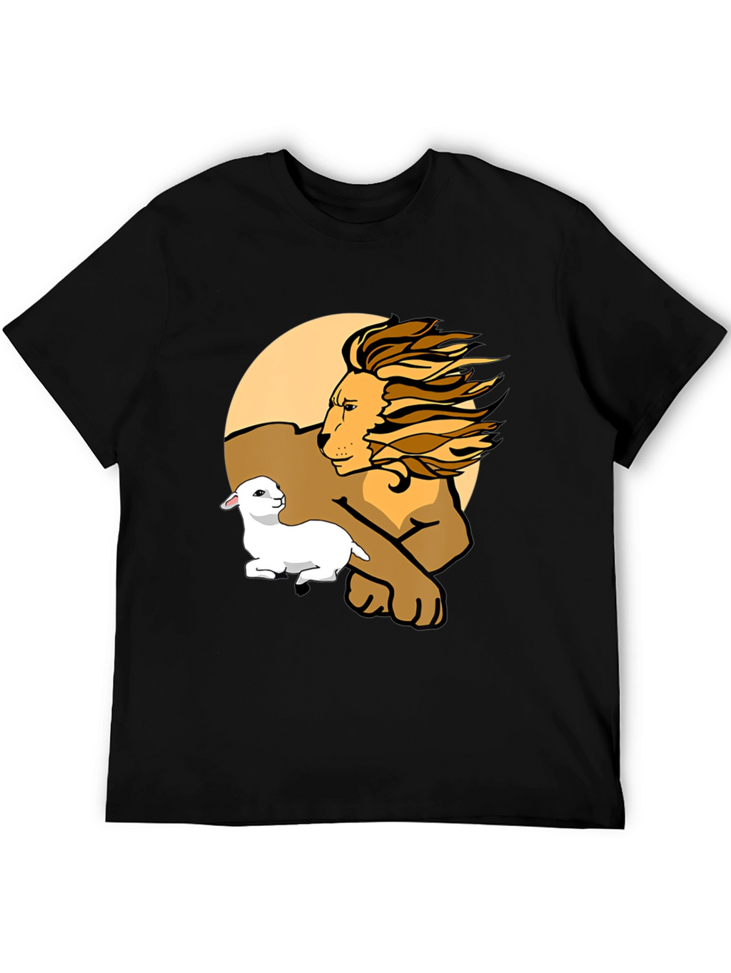 Lion and Lamb Graphic Tee - Unisex Comfort