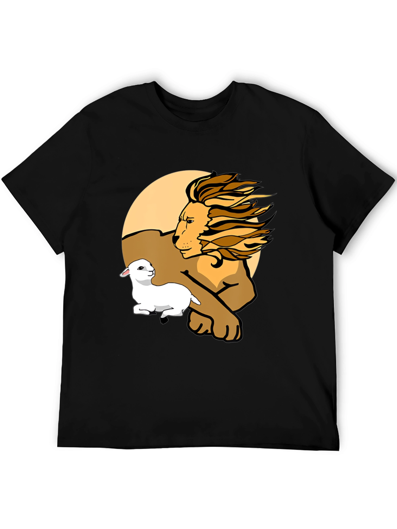 Lion and Lamb Graphic Tee - Unisex Comfort