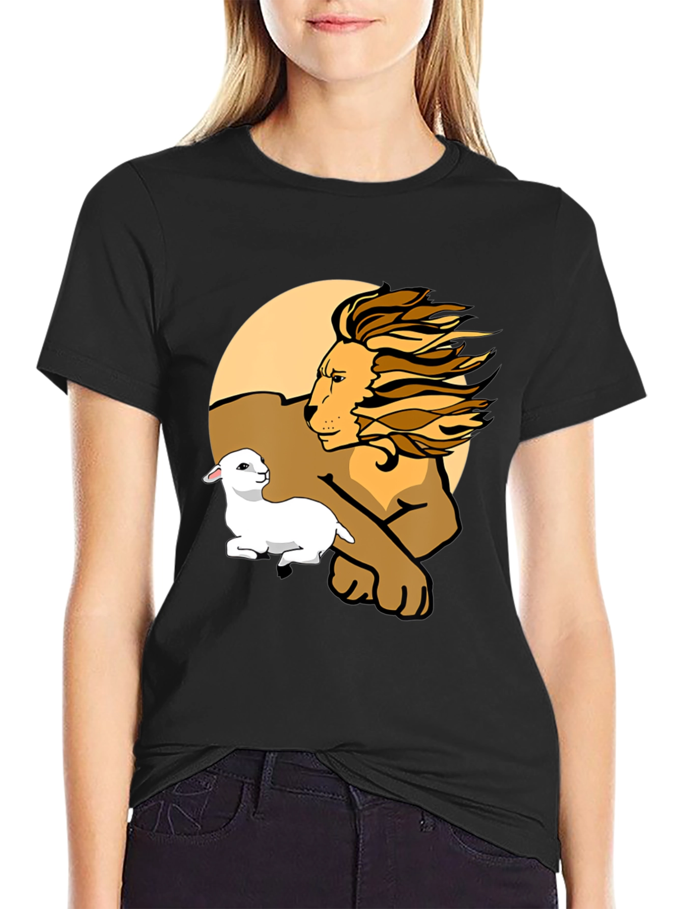 Lion and Lamb Graphic Tee - Unisex Comfort
