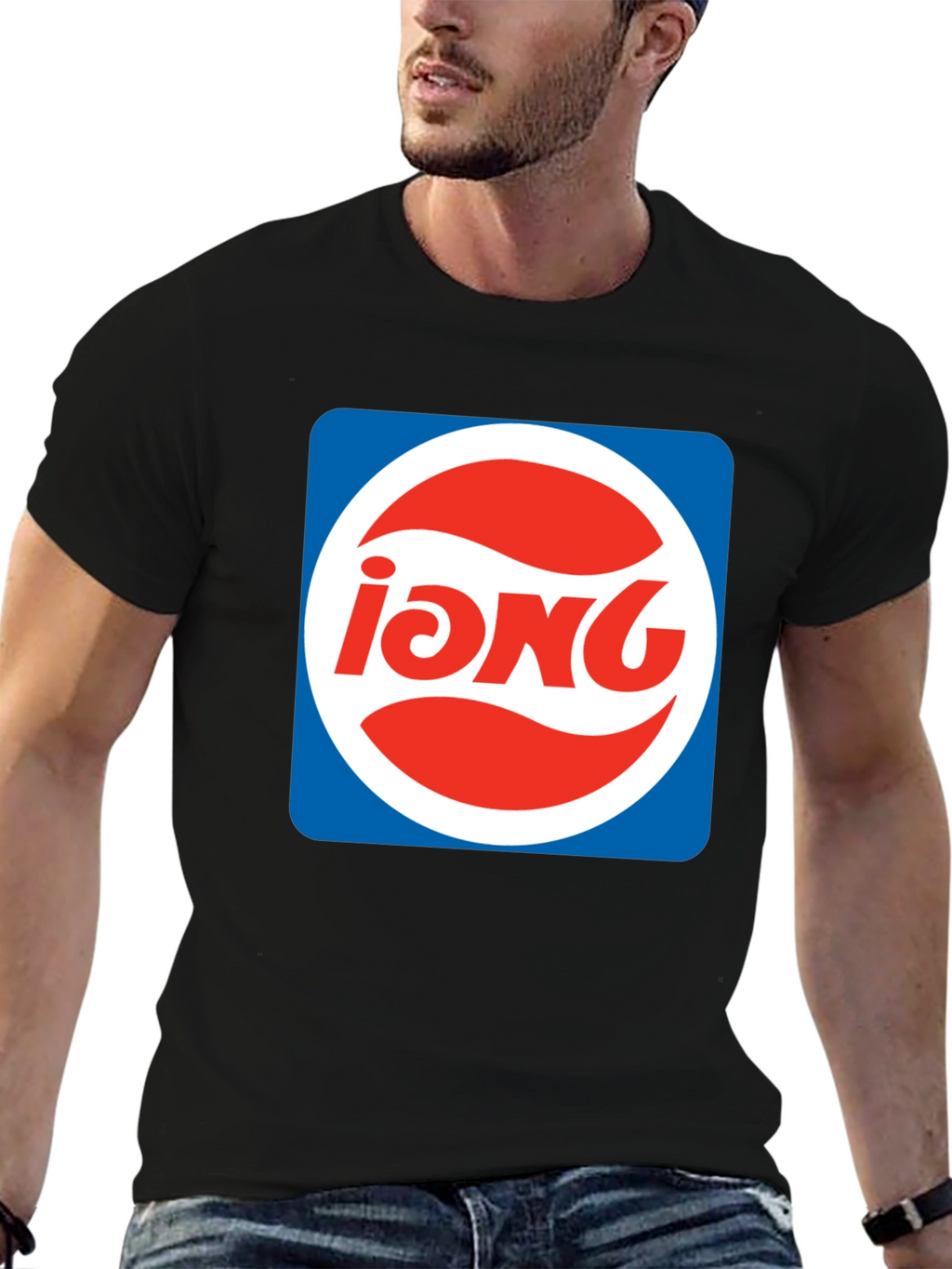 Retro iONG Logo Black T-Shirt