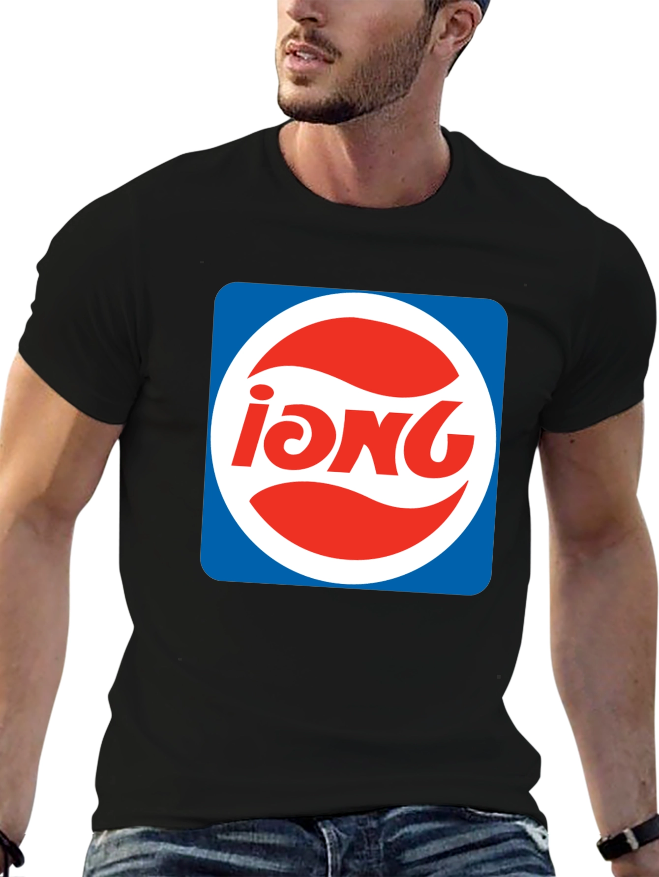 Retro iONG Logo Black T-Shirt