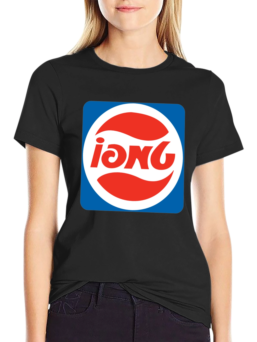Retro iONG Logo Black T-Shirt