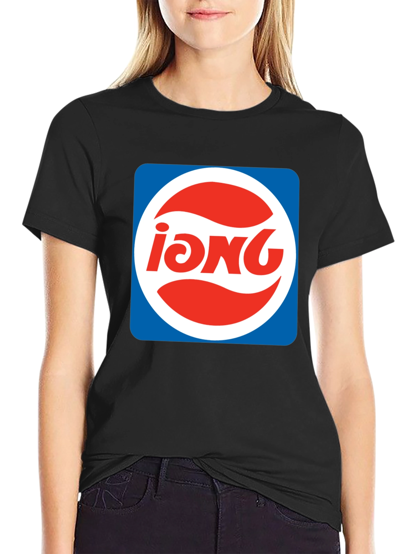 Retro iONG Logo Black T-Shirt