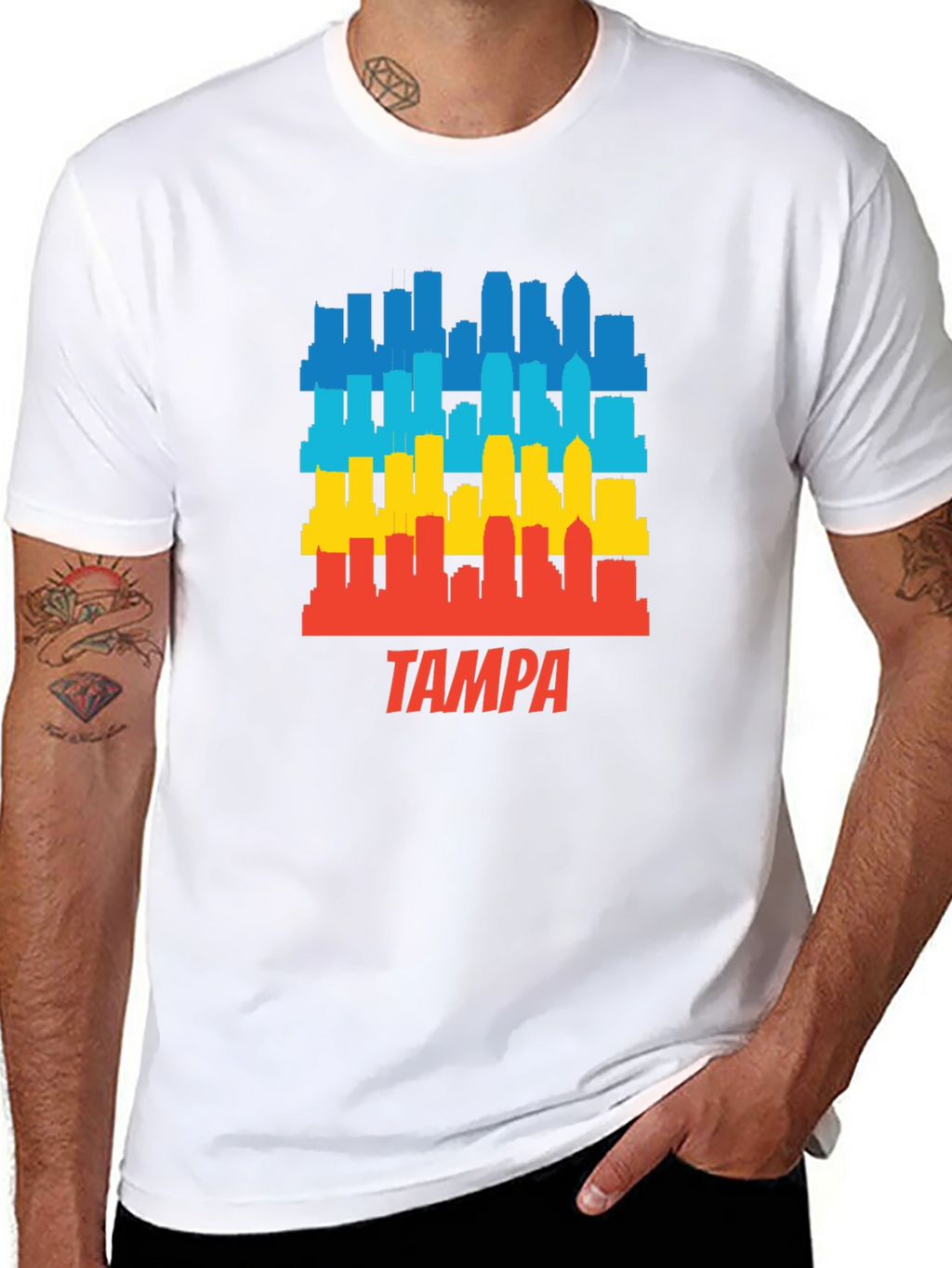Tampa Skyline Graphic T-Shirt - City Pride Tee