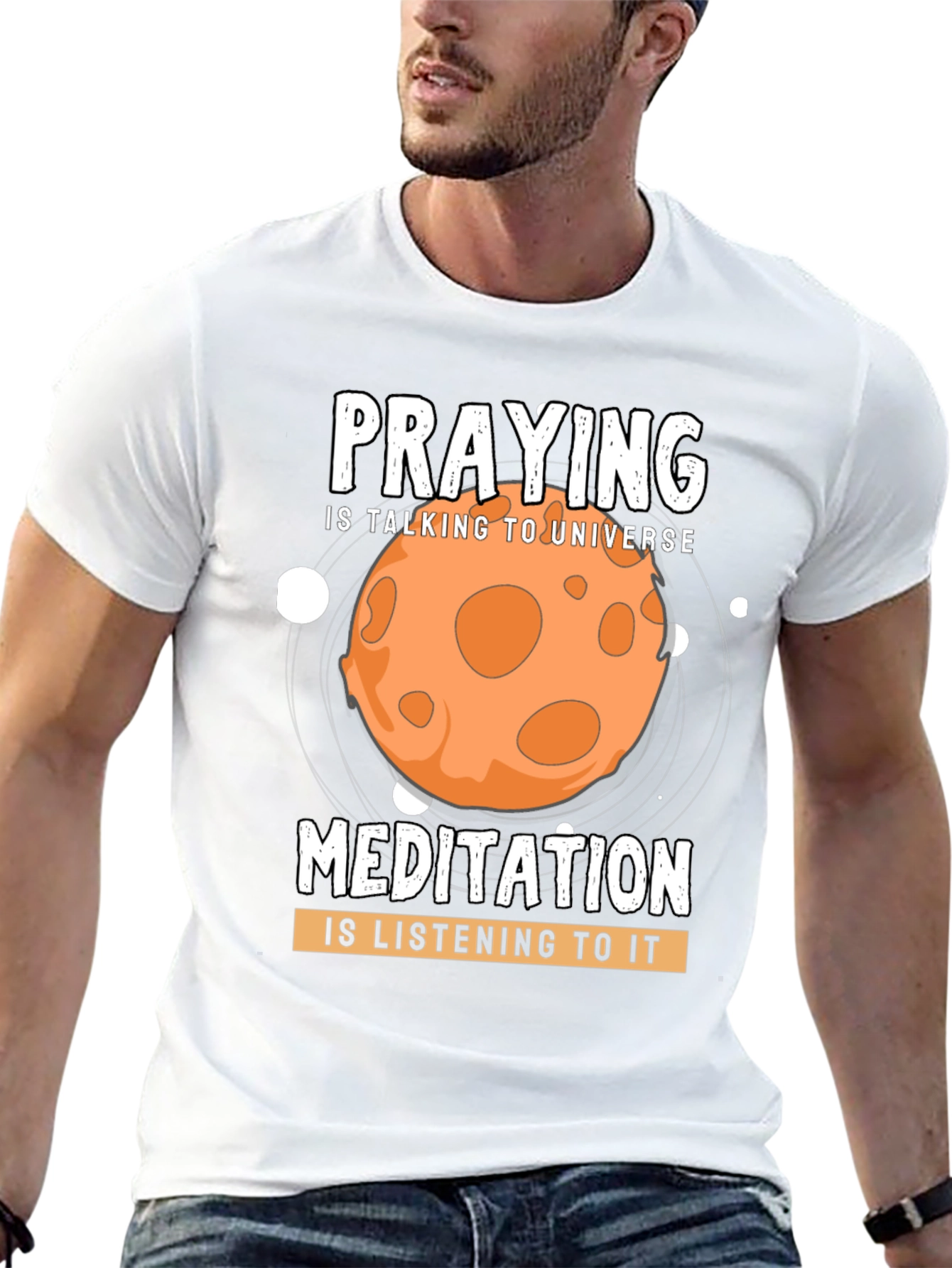 Praying & Meditation Universe T-Shirt