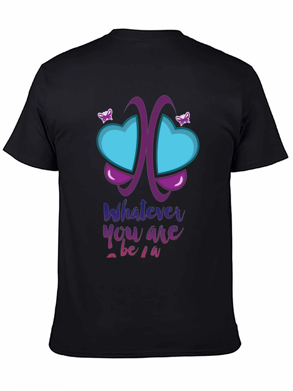 Unique Butterfly Heart Graphic T-Shirt