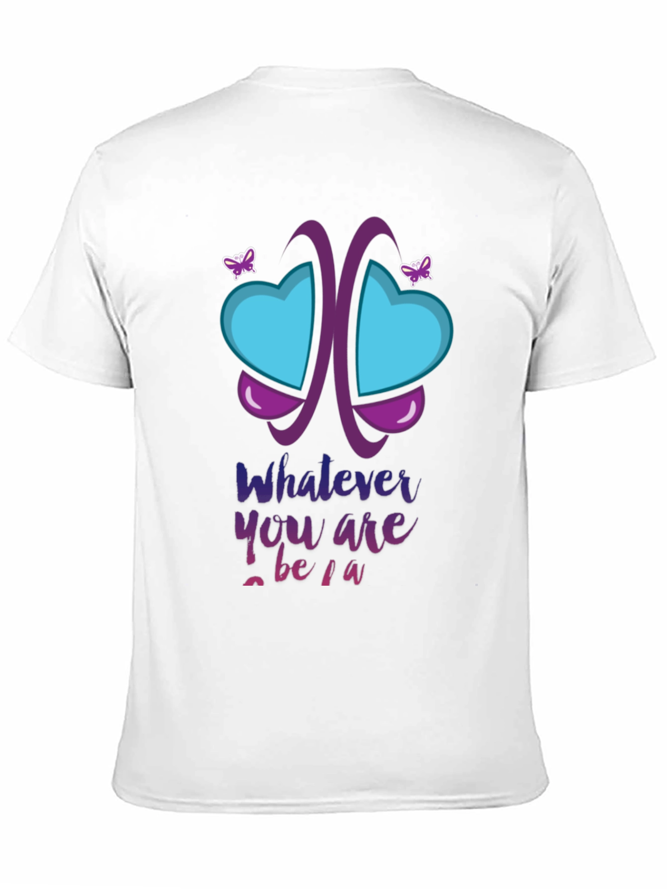 Unique Butterfly Heart Graphic T-Shirt