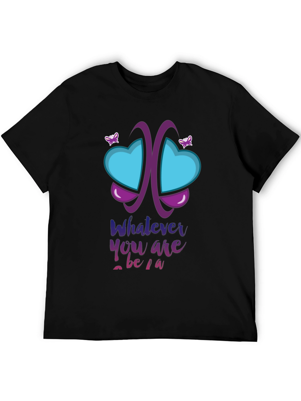 Unique Butterfly Heart Graphic T-Shirt