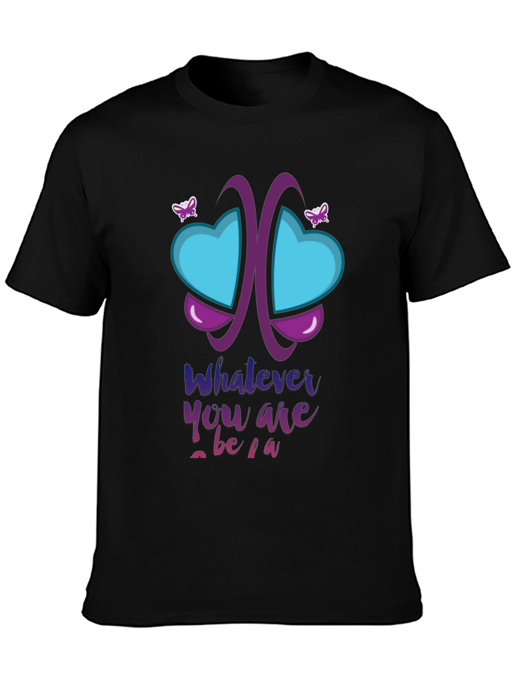 Unique Butterfly Heart Graphic T-Shirt