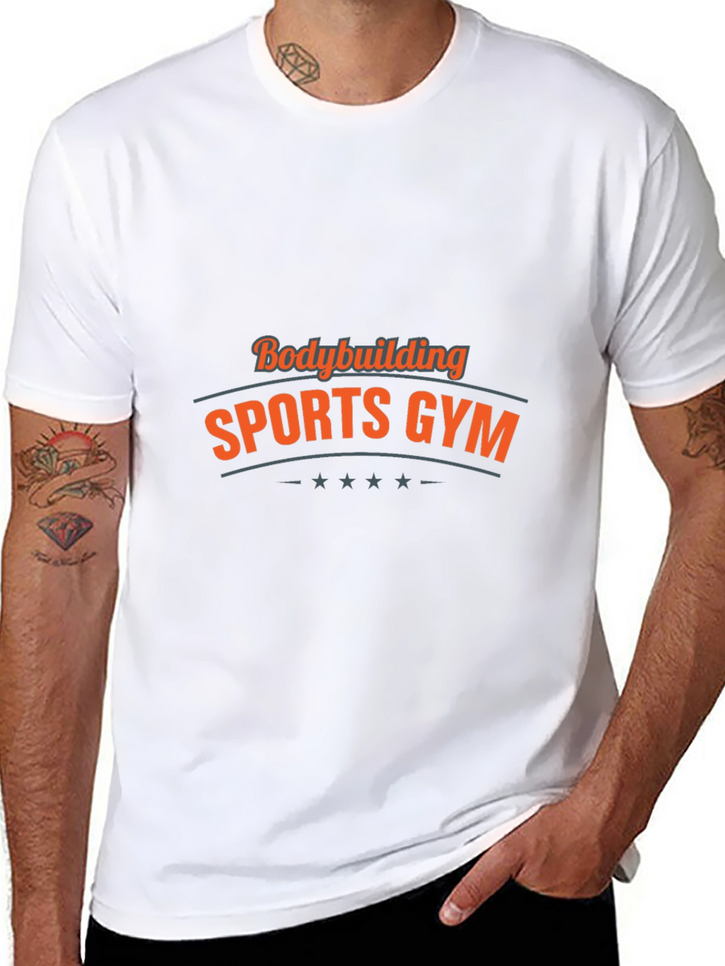 Bodybuilding Sports Gym Black T-Shirt