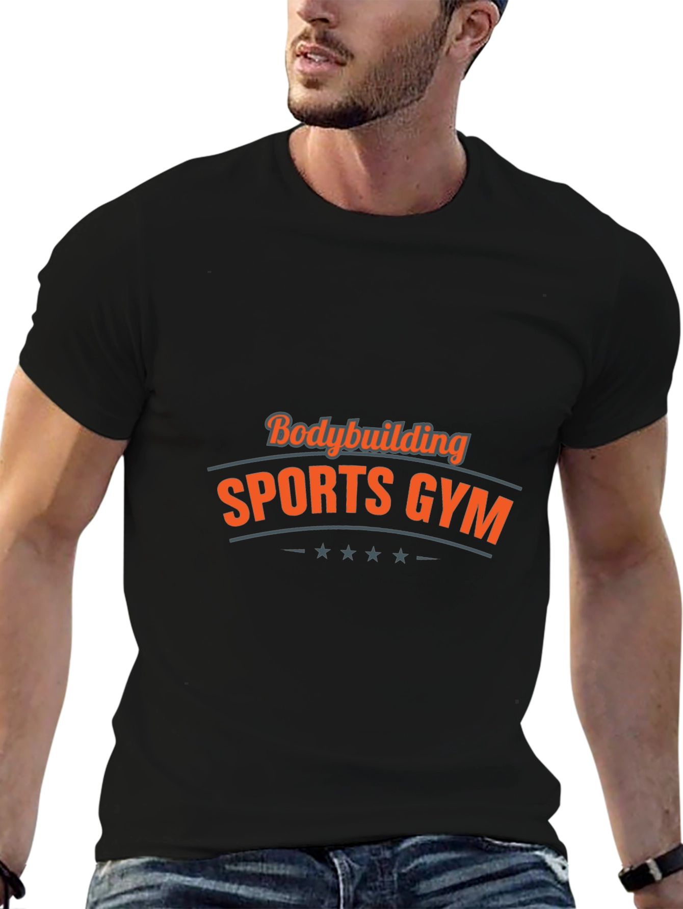 Bodybuilding Sports Gym Black T-Shirt