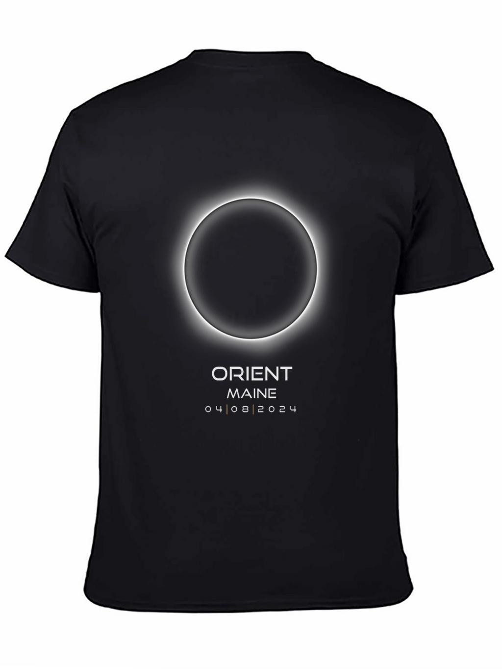 Orient Maine Eclipse 2024 Black T-Shirt