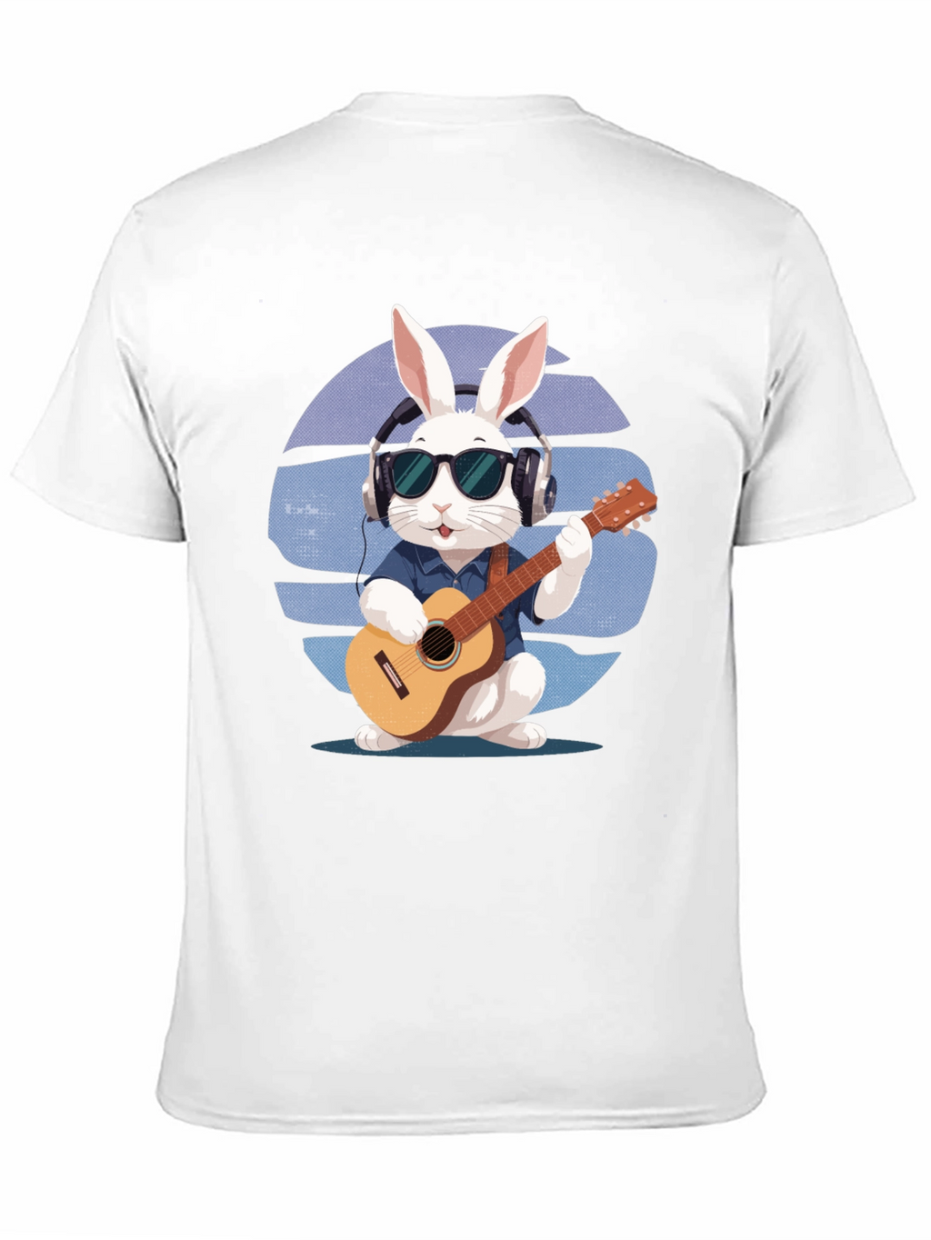 Cool Rabbit Guitarist Graphic Tee
