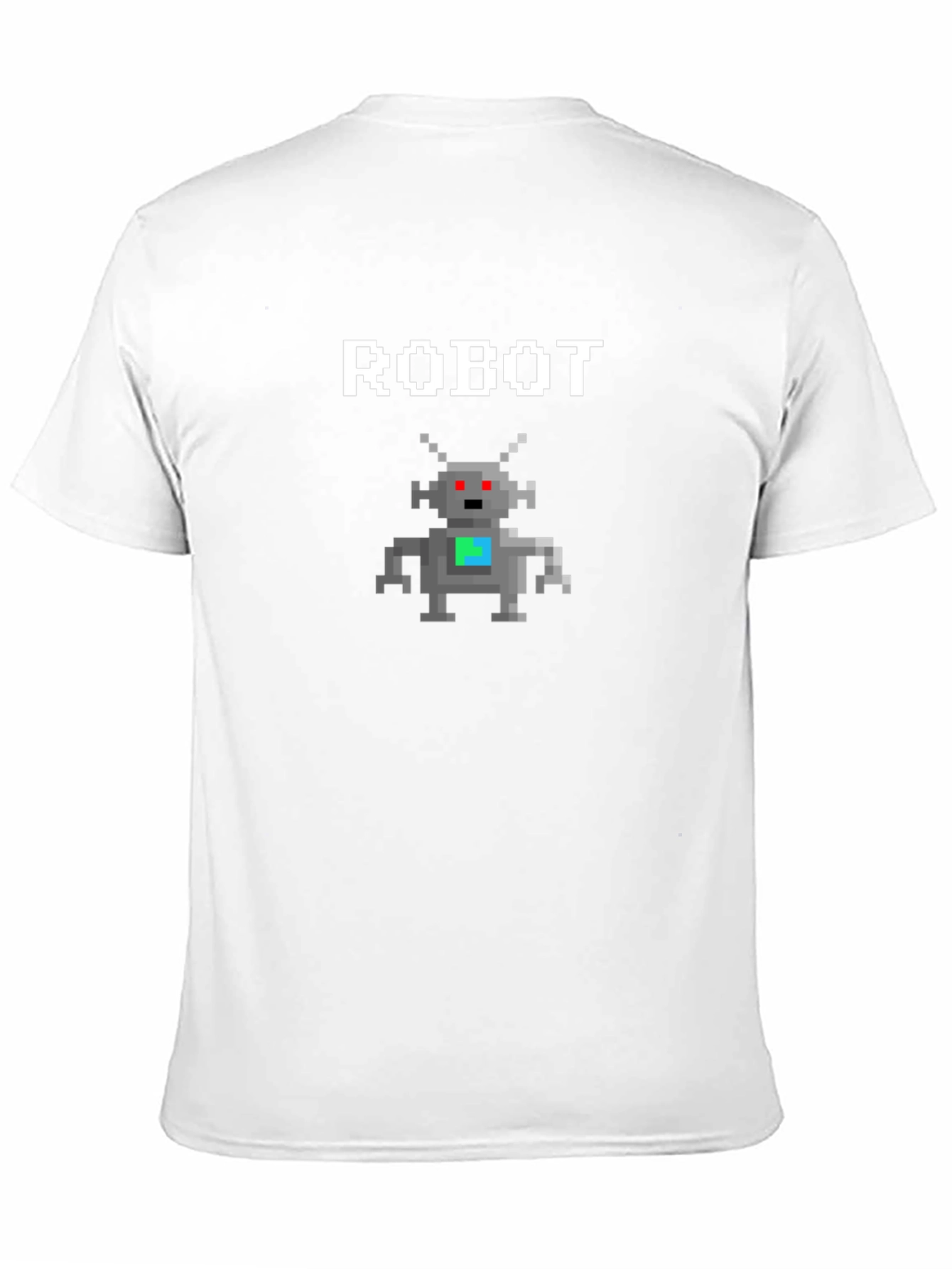 Pixel Robot Graphic Tee - Geeky Style