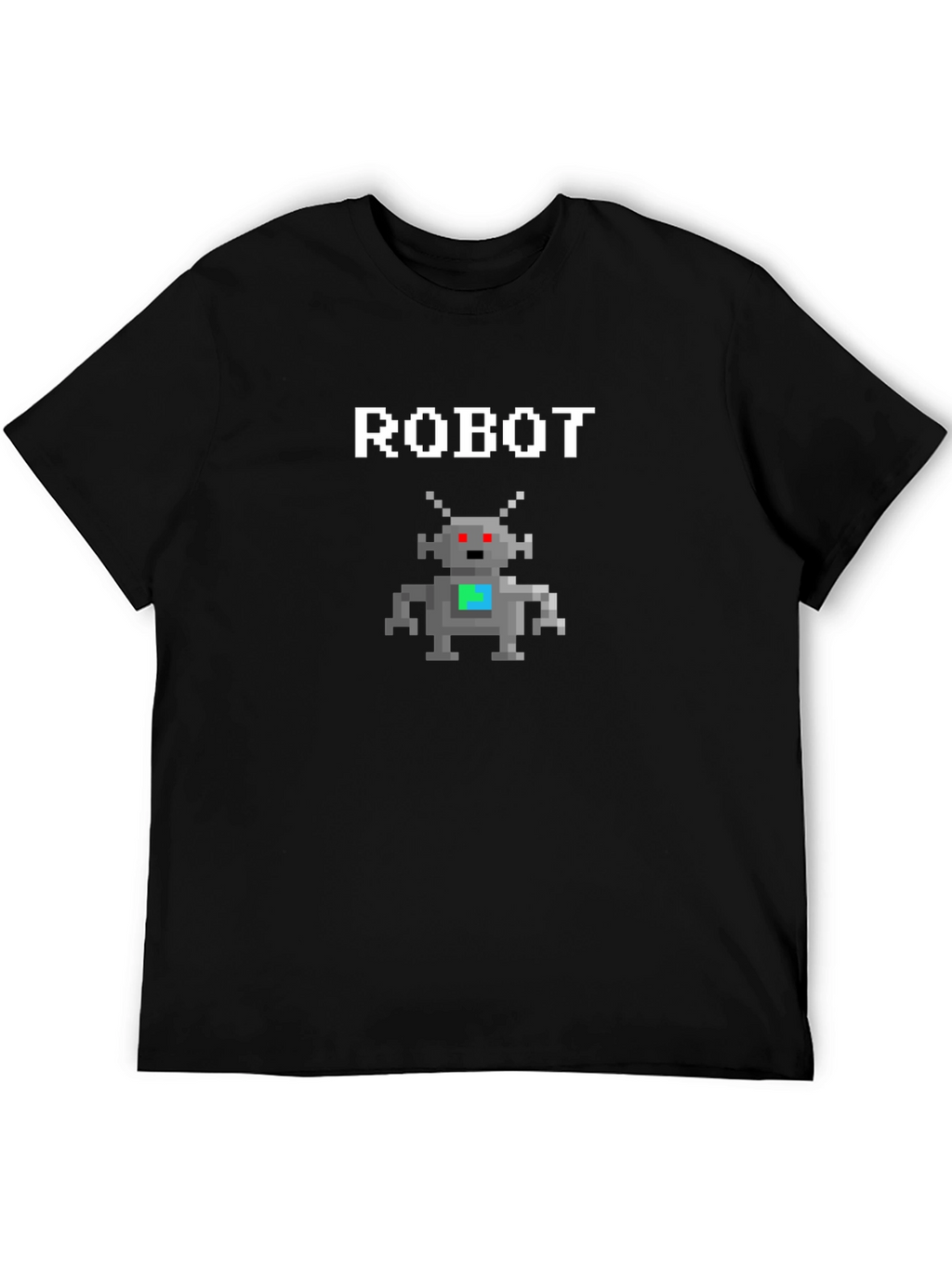 Pixel Robot Graphic Tee - Geeky Style