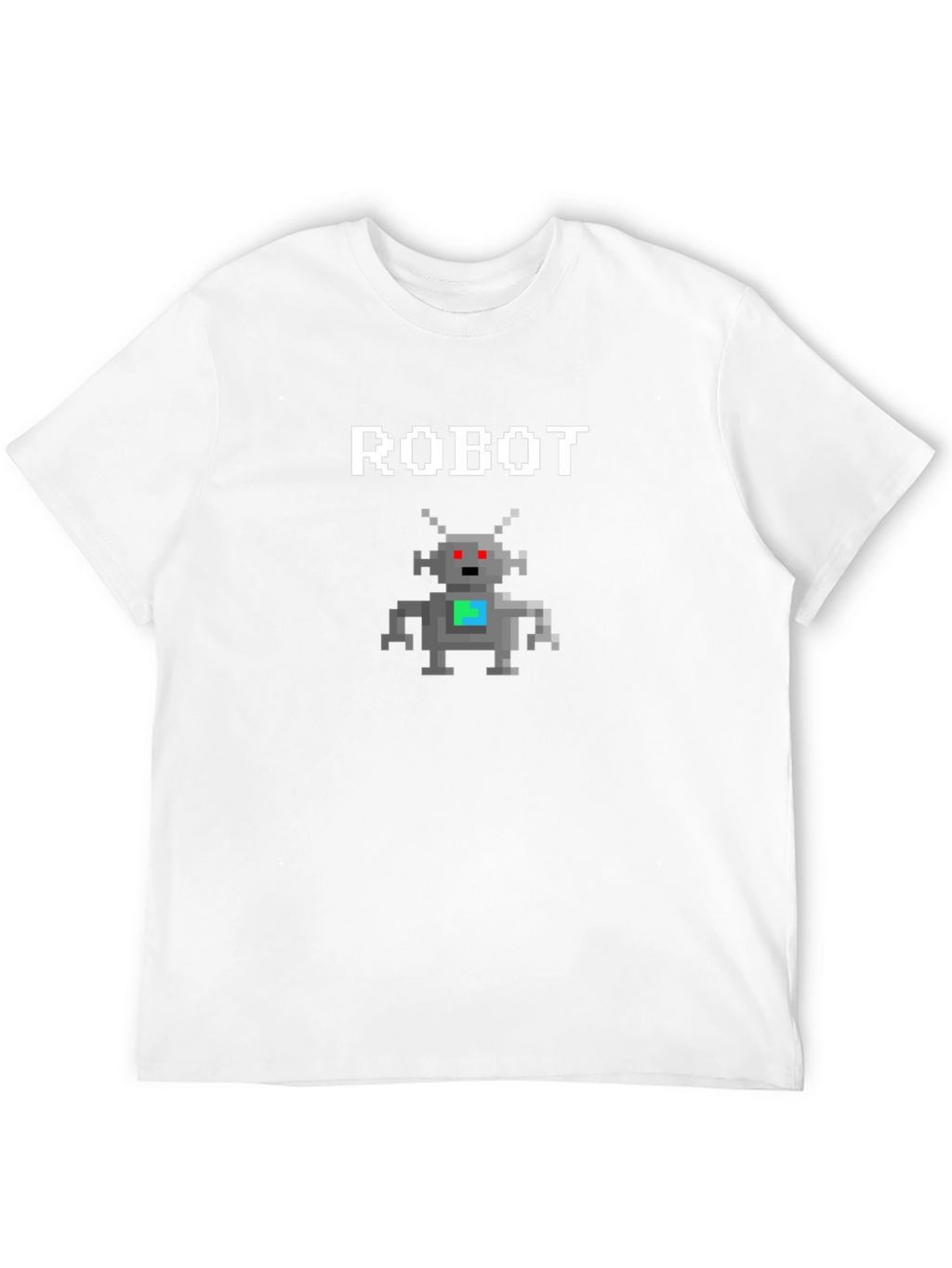 Pixel Robot Graphic Tee - Geeky Style