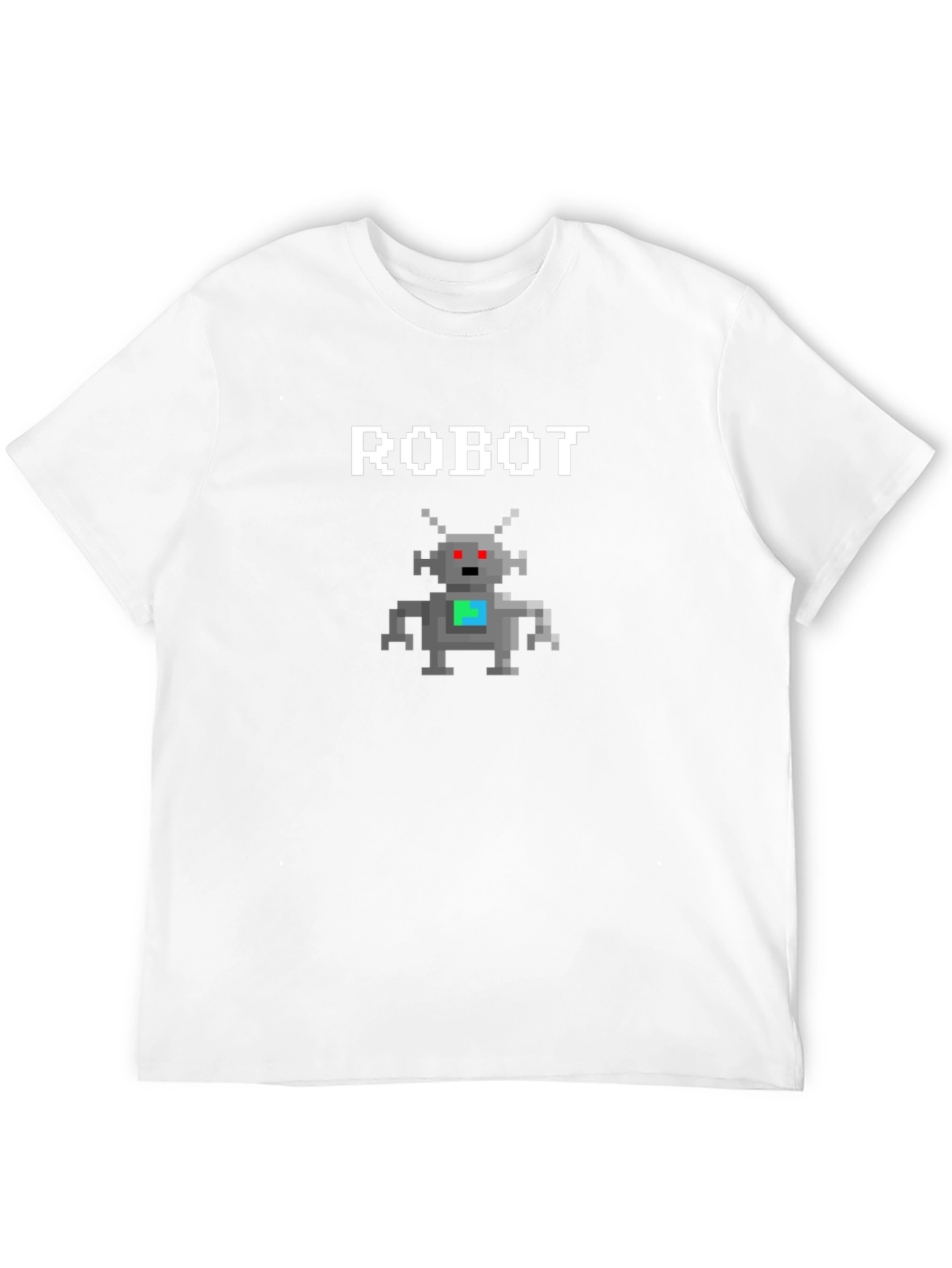 Pixel Robot Graphic Tee - Geeky Style