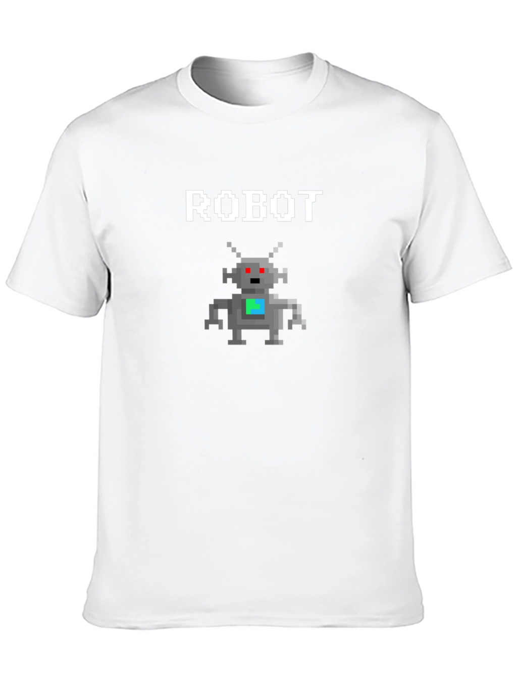 Pixel Robot Graphic Tee - Geeky Style