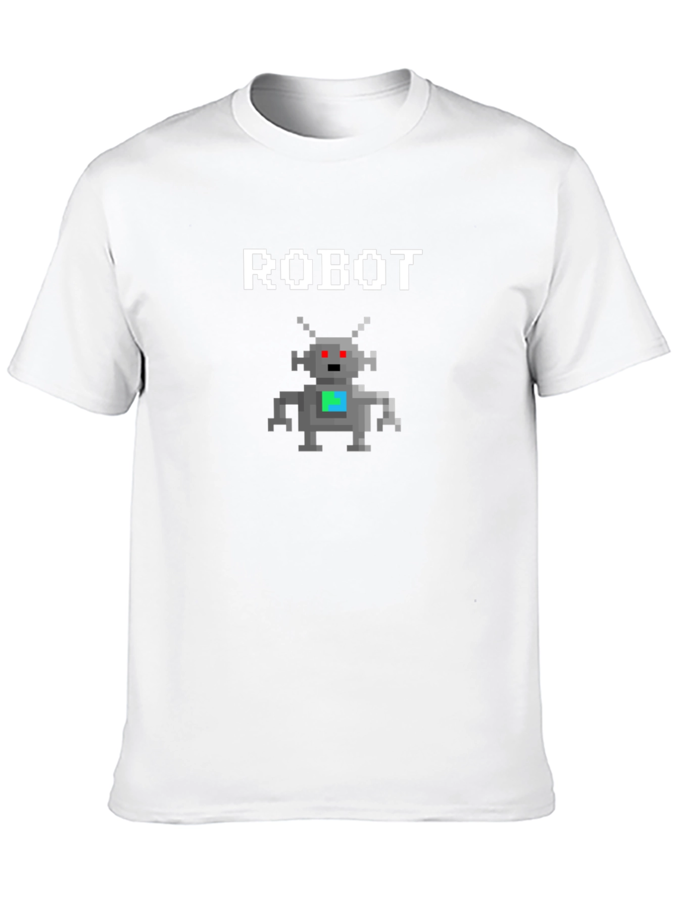 Pixel Robot Graphic Tee - Geeky Style