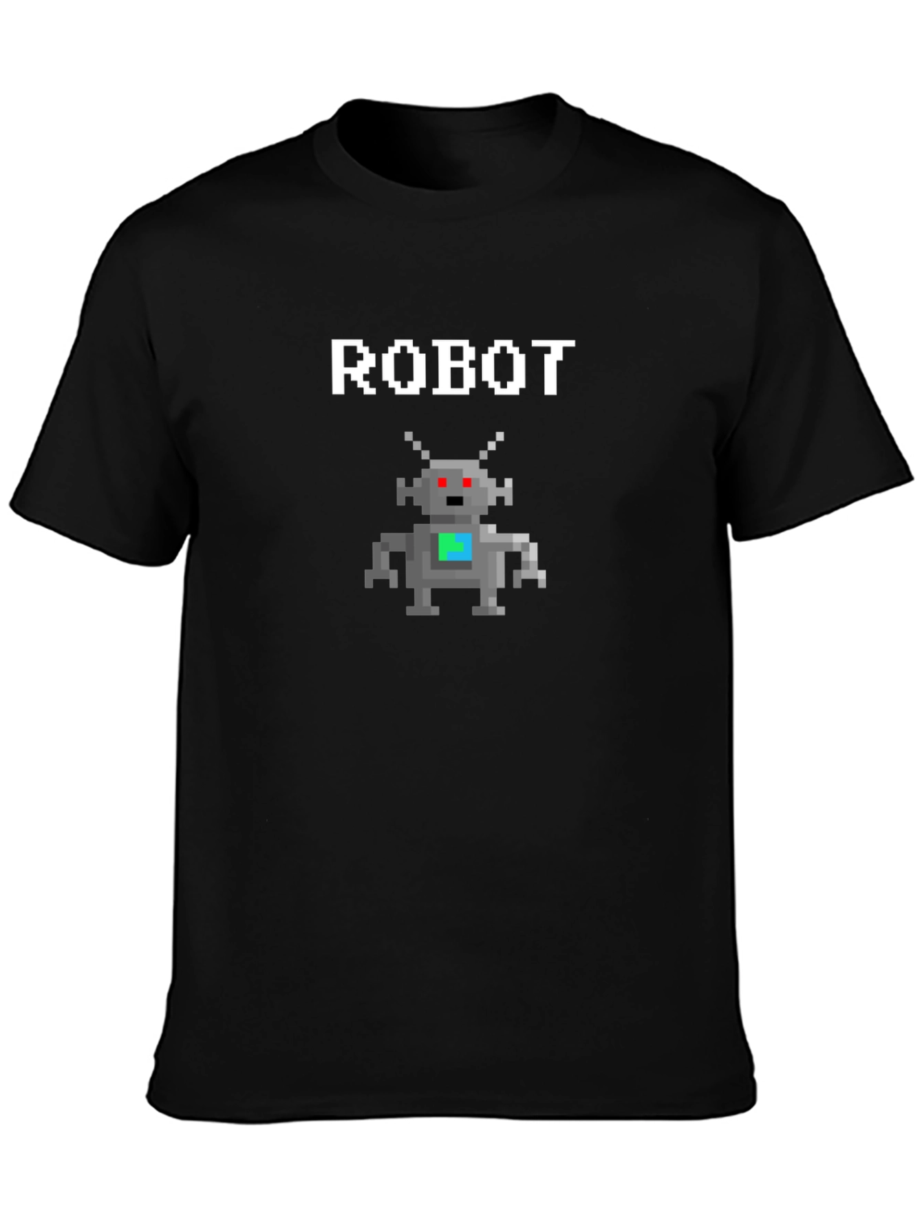Pixel Robot Graphic Tee - Geeky Style
